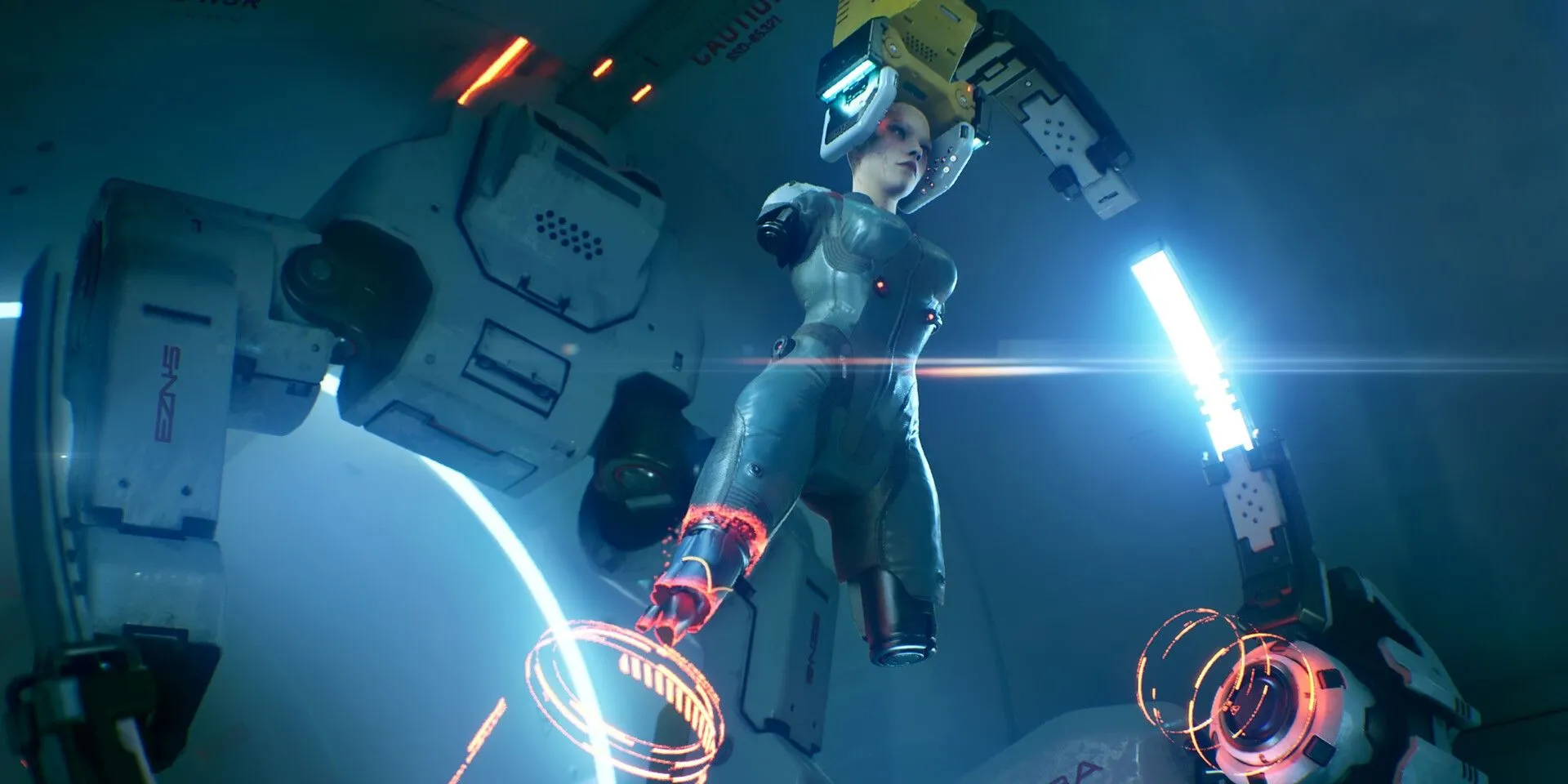 Artwork chính thức của Metal Eden thể hiện phong cách cyberpunk đặc trưng