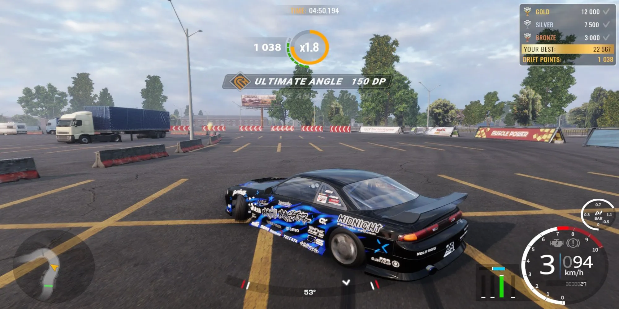 Gameplay drift đỉnh cao trong CarX được tùy chỉnh
