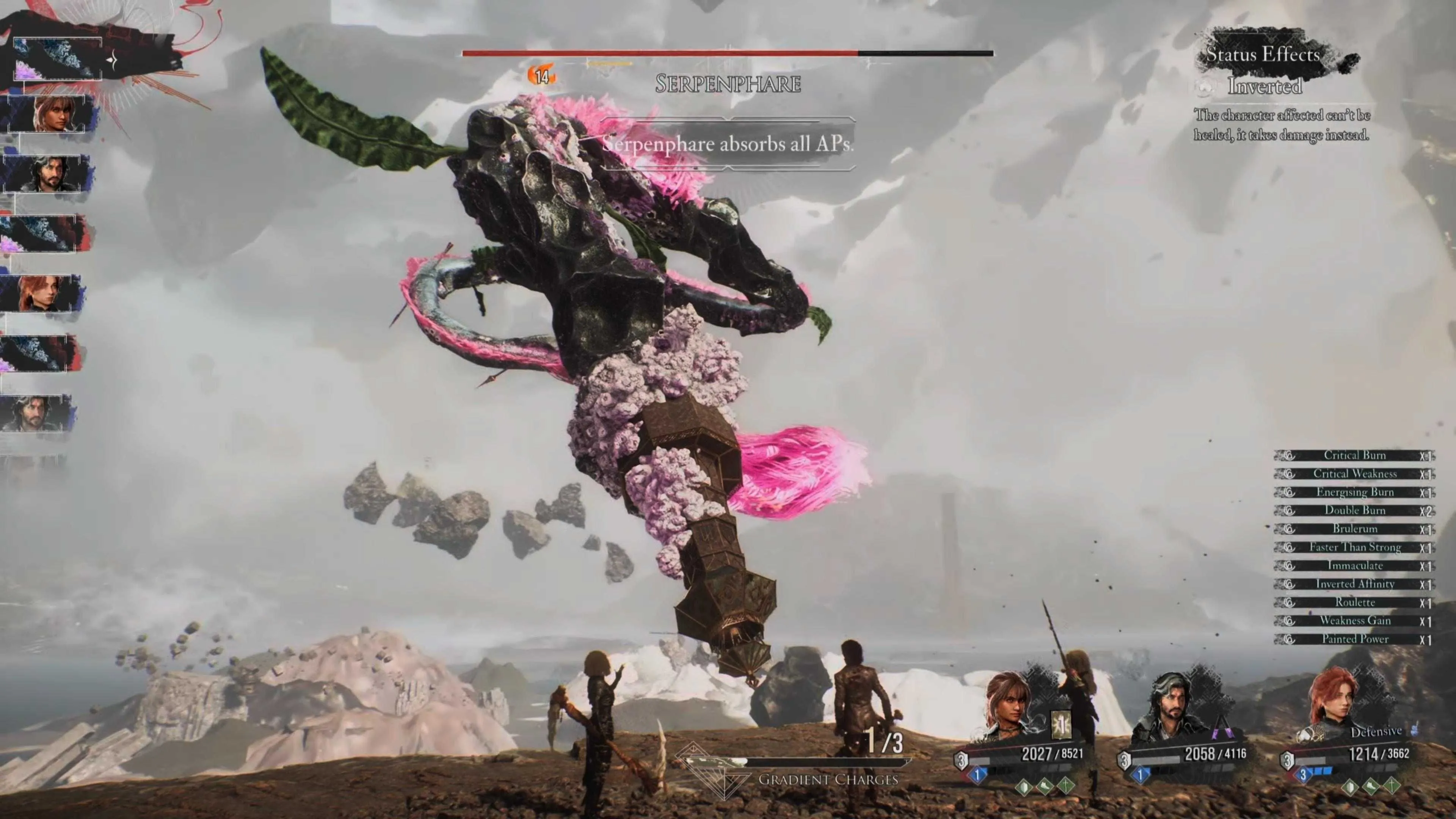 Boss Serpenphare trong game Clair Obscur Expedition 33