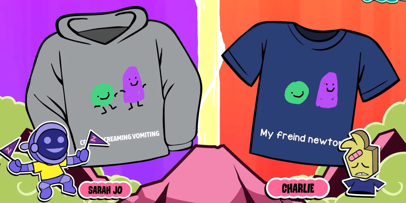 Cảnh game Tee KO 2 trong Jackbox Party Pack 10