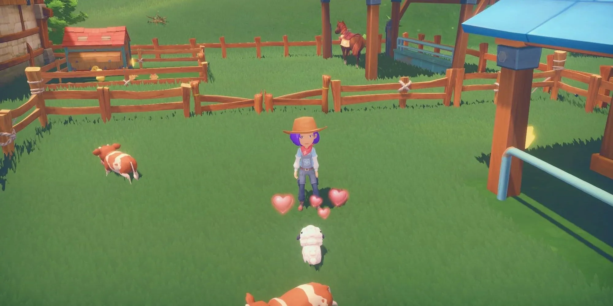 Chăm sóc động vật nuôi trong trang trại trong game mô phỏng My Time at Portia
