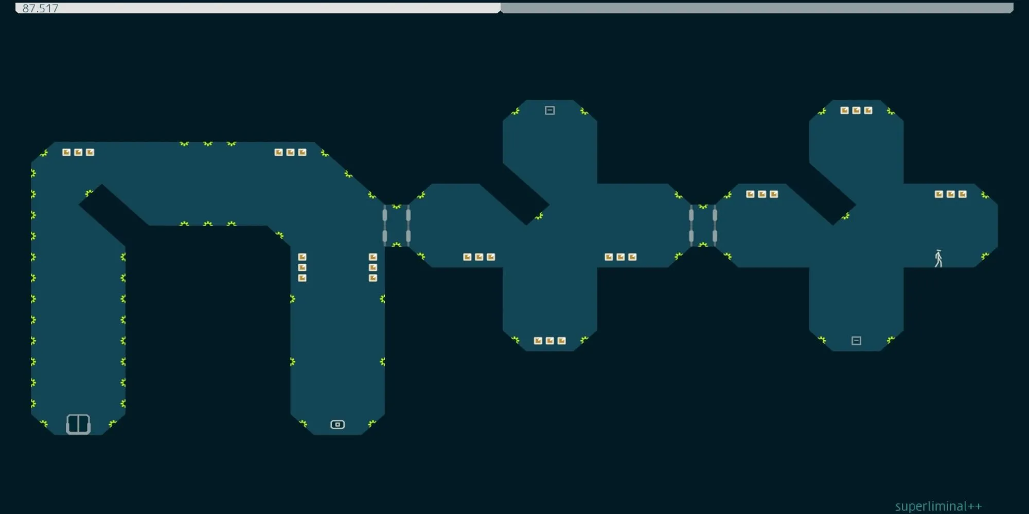 Gameplay game platformer chính xác N++ từ Steam