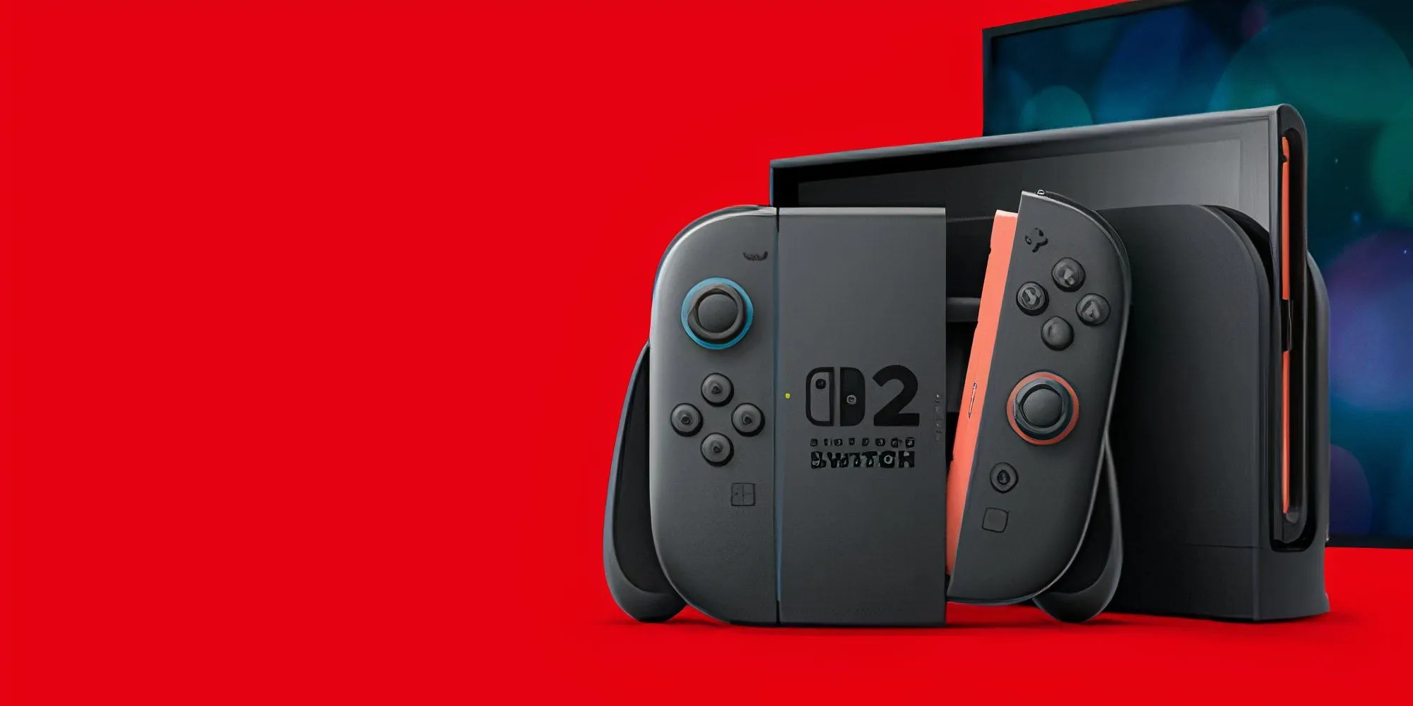 Hình ảnh minh họa máy console Nintendo Switch 2 màu đỏ