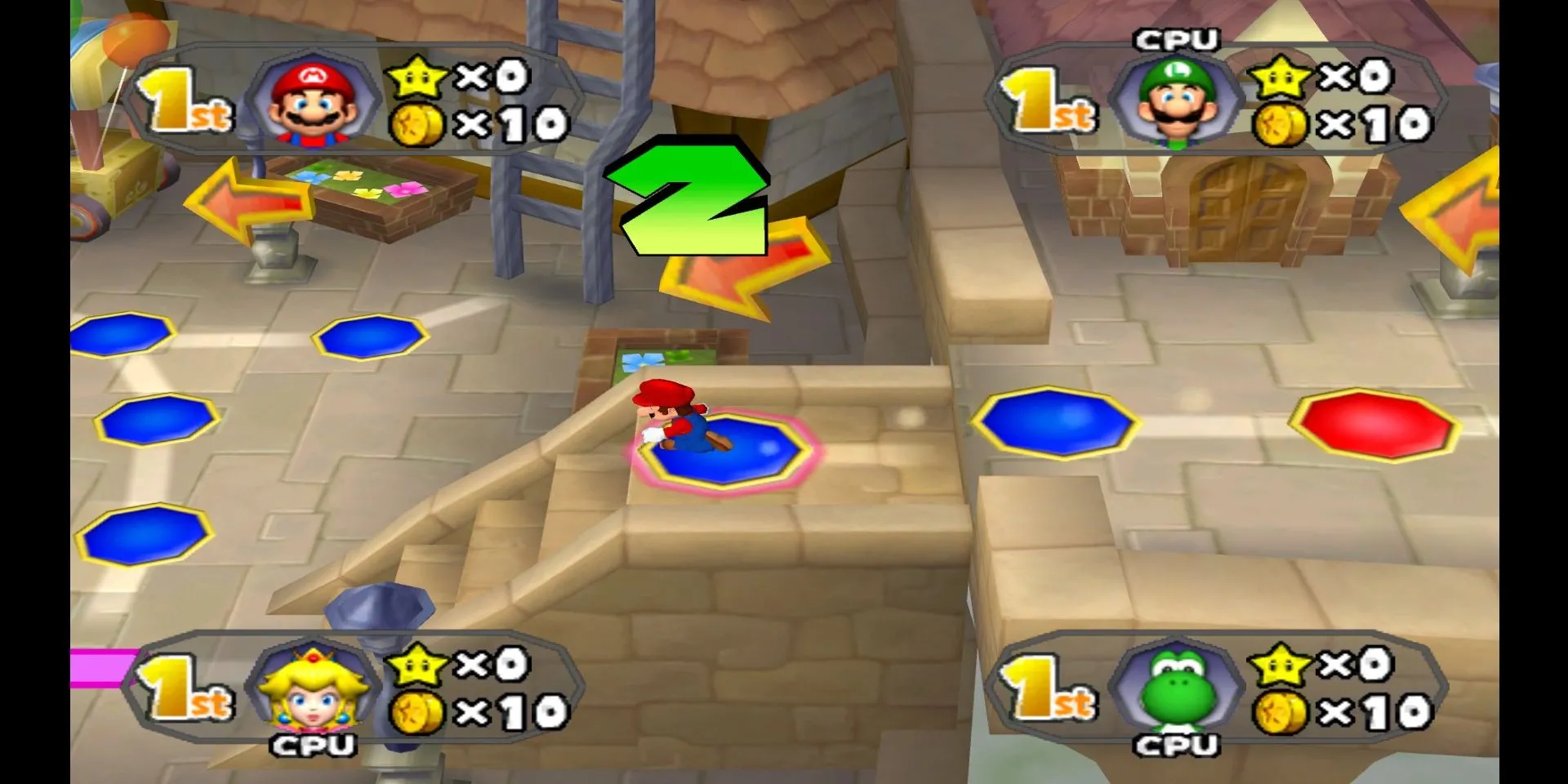 Mario Party 6 cảnh Faire Square