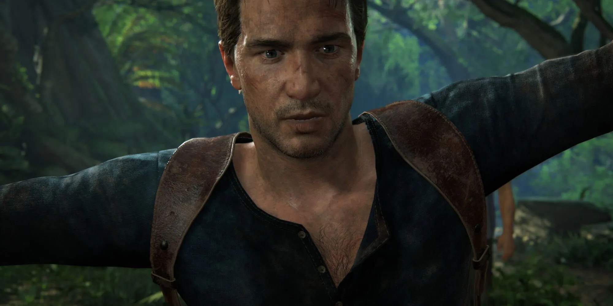 Nathan Drake và Sully trong Uncharted 4: A Thief's End của Naughty Dog.