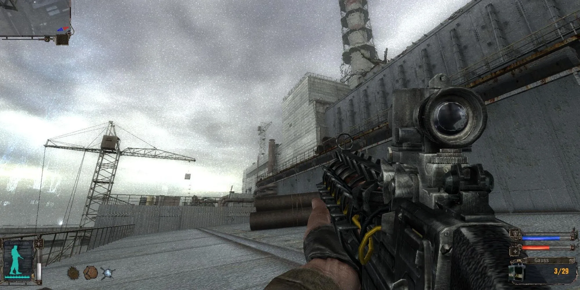 Quan sát khu vực Chernobyl nguy hiểm trong game sinh tồn STALKER 2.