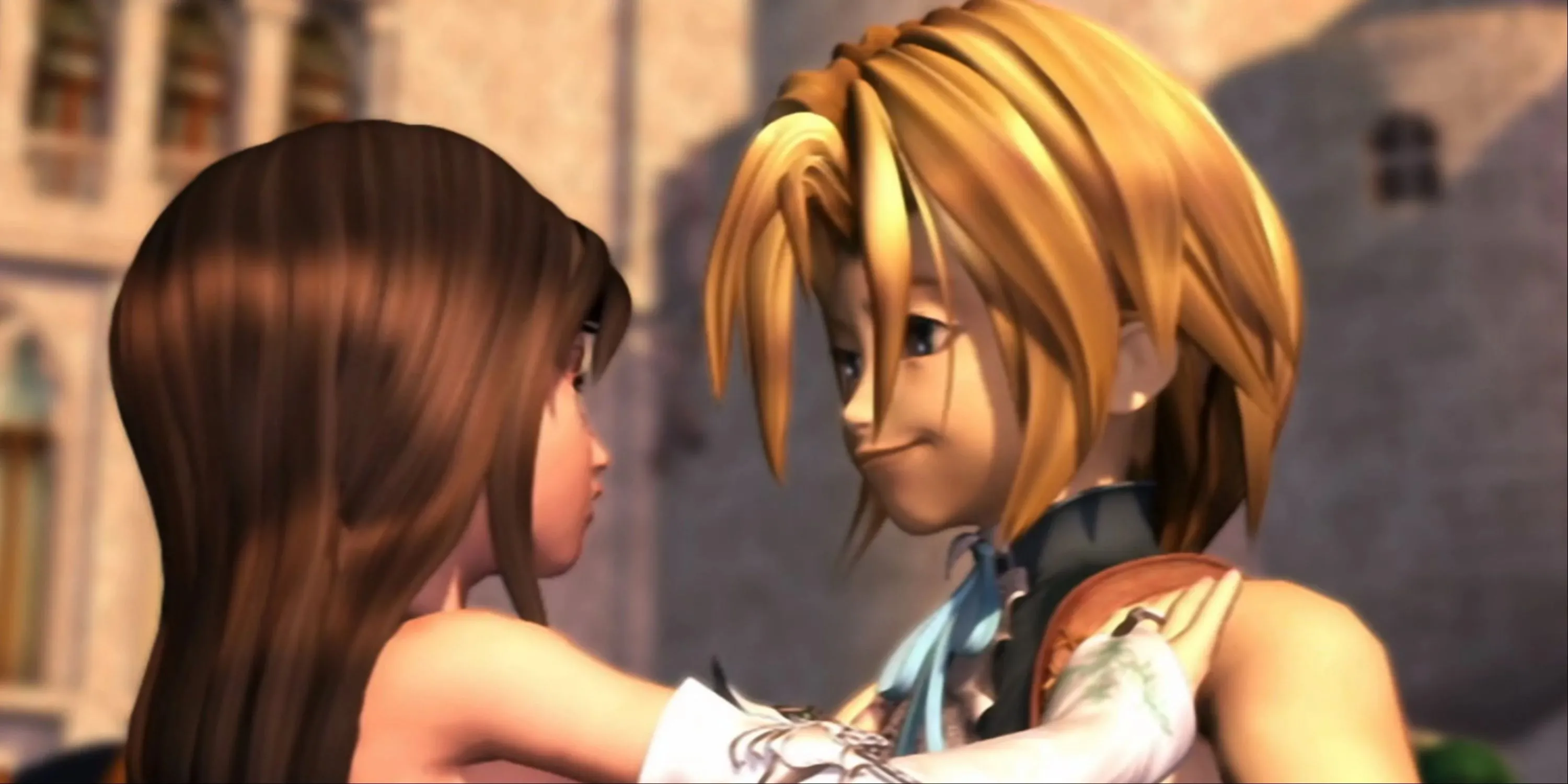 Zidane Tribal và Princess Garnet Til Alexandros XVII đoàn tụ trong đoạn kết Final Fantasy 9