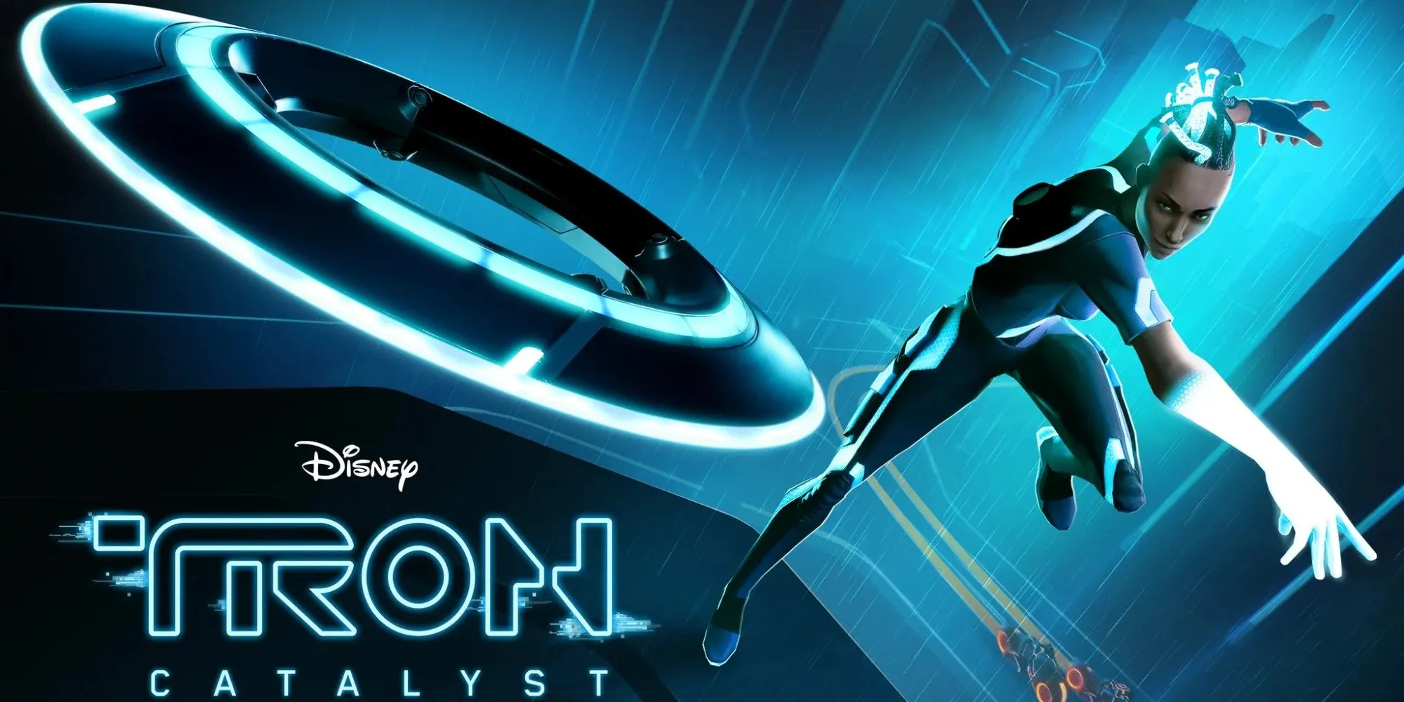 Artwork mô tả vũ trụ Tron Catalyst nhưng được dùng cho bối cảnh chung của thể loại viễn tưởng