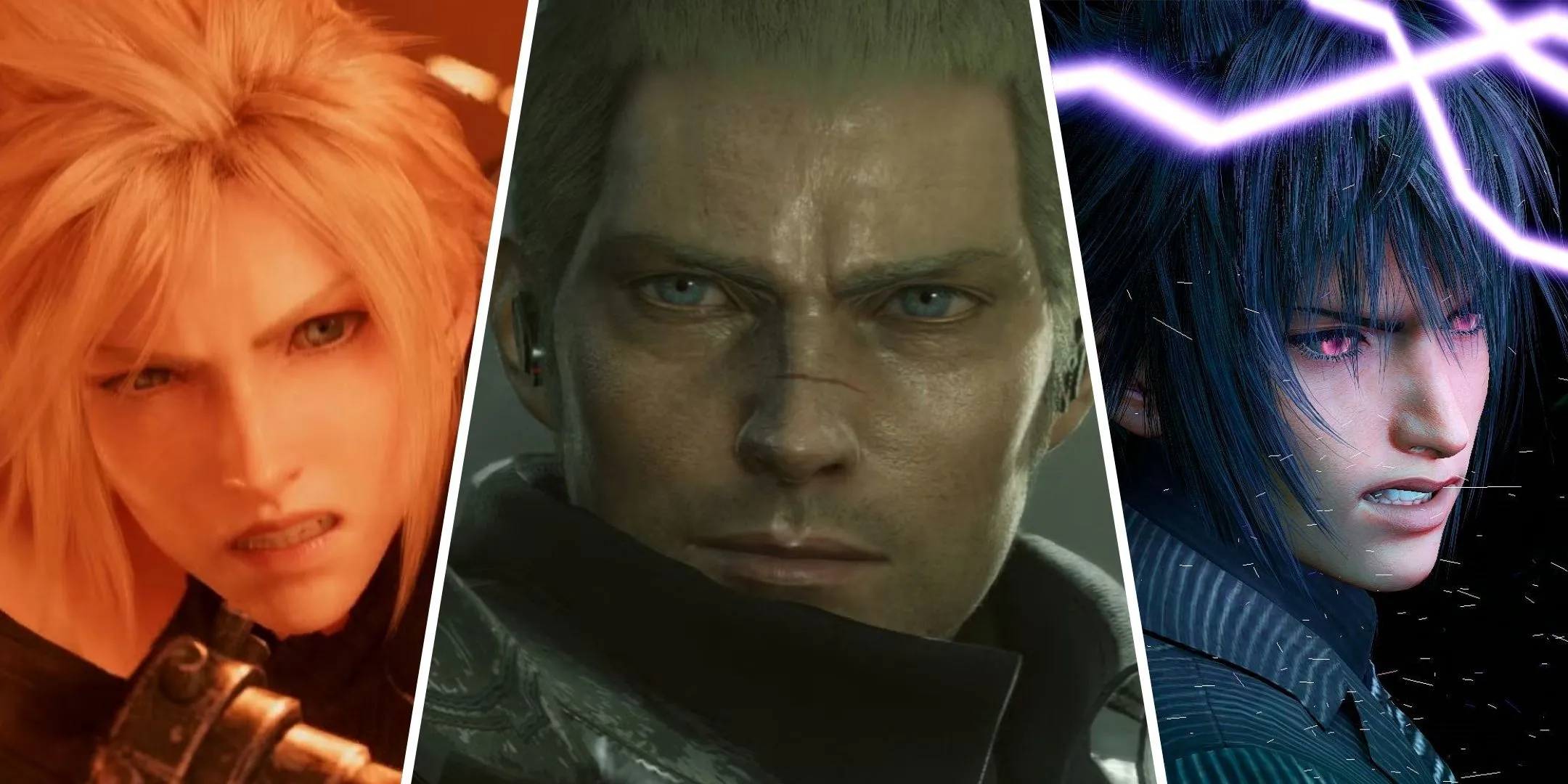 Ba nhân vật chính Cloud Strife, Jack Garland và Noctis của series Final Fantasy