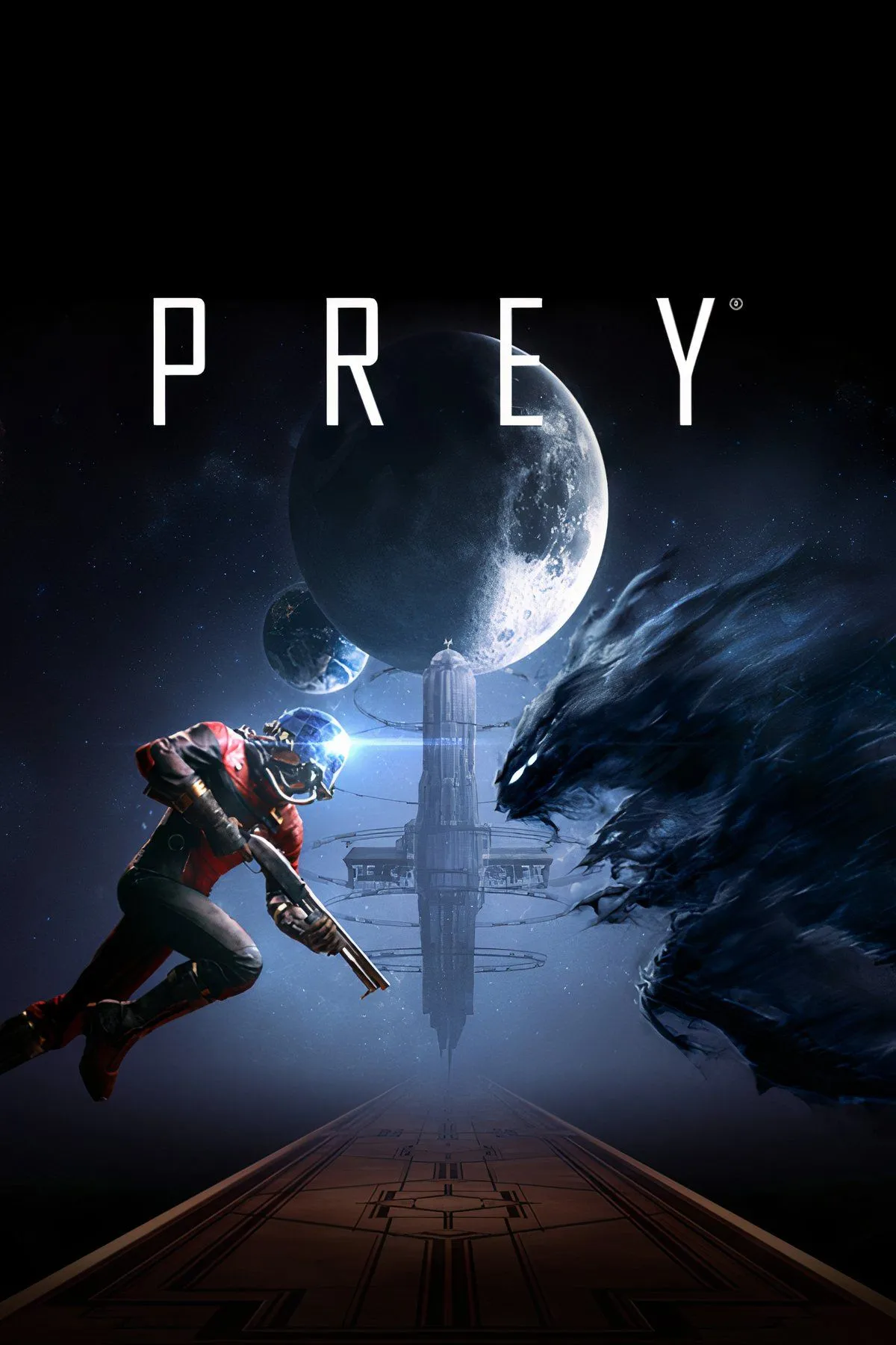 Bối cảnh trạm không gian Talos I và quái vật Typhon trong game Prey (2017)