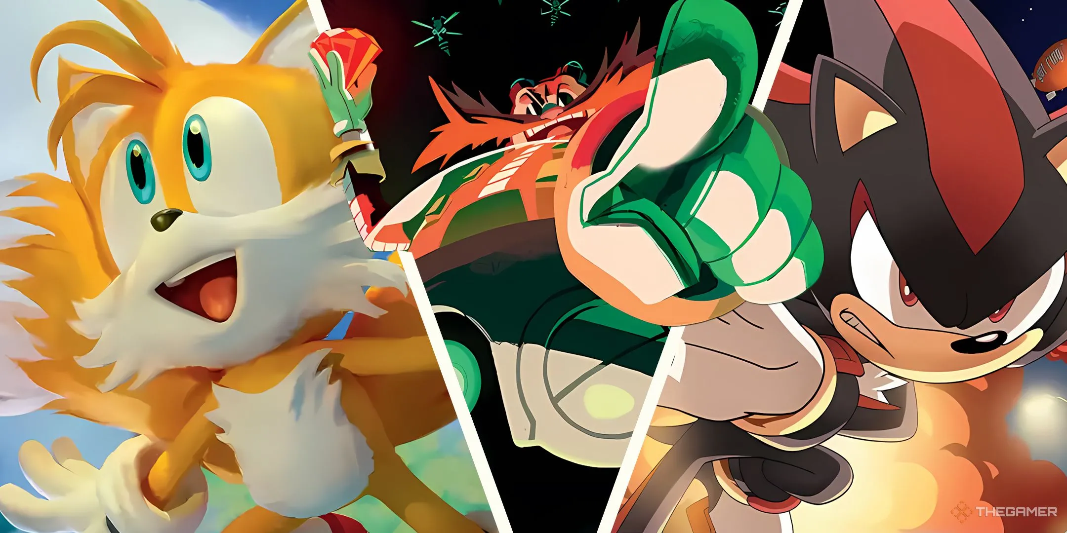 Các nhân vật Sonic the Hedgehog trong Magic: The Gathering, minh họa cho sự đa dạng của các bộ bài Commander Jeskai Universes Beyond.