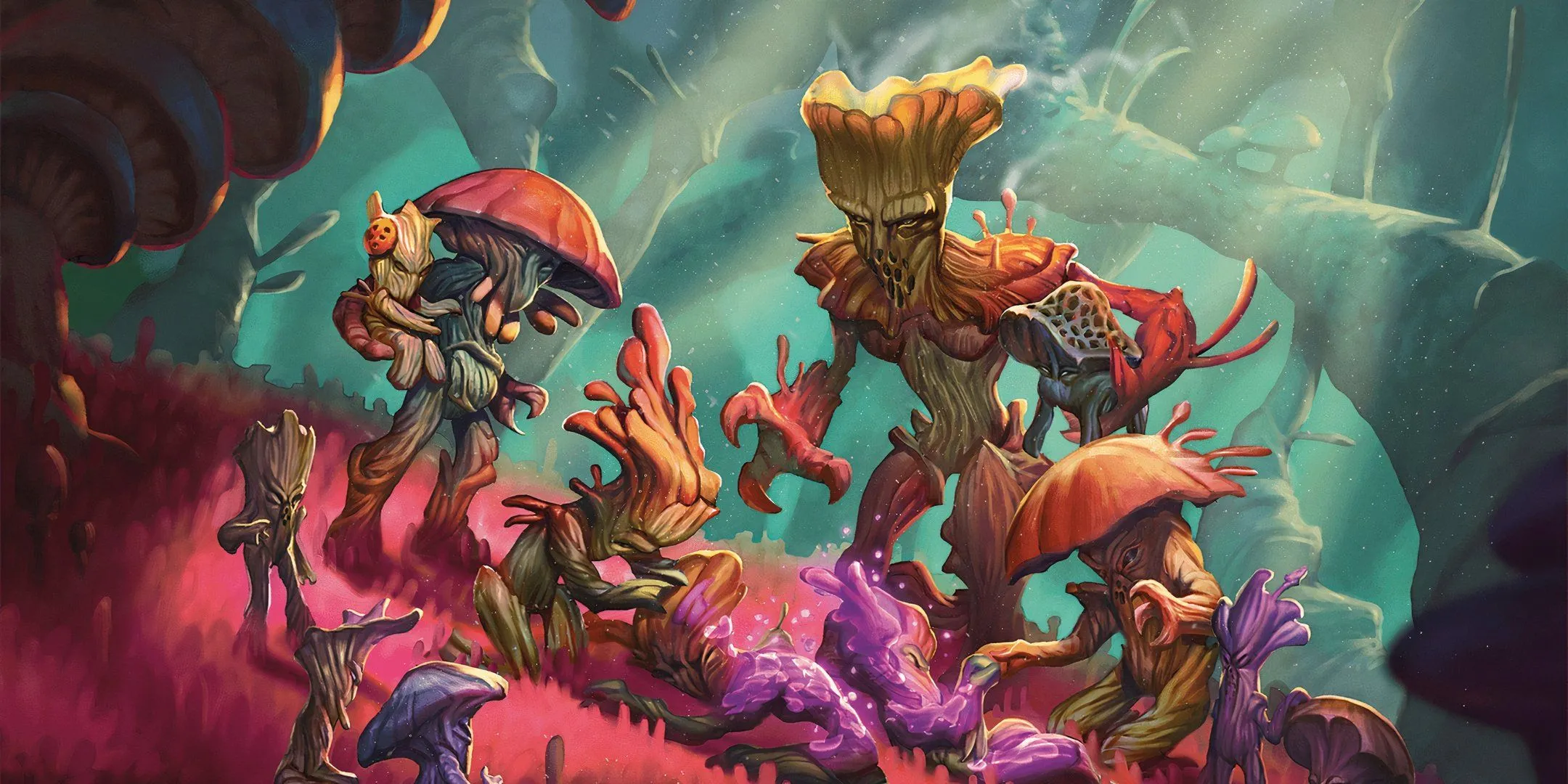 Các sinh vật Myconids trong Dungeons &amp; Dragons, đại diện cho phép thuật Triệu hồi bị giảm sức mạnh