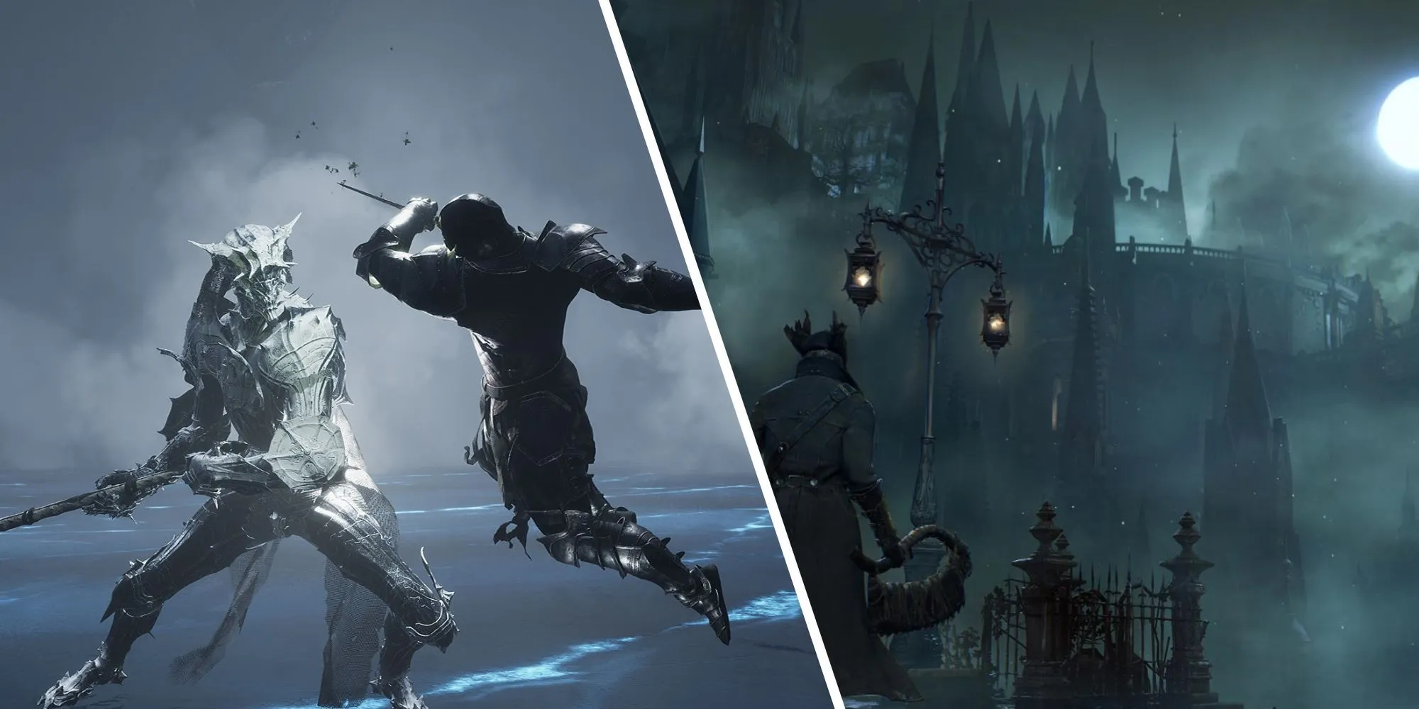 Cận cảnh một cảnh chiến đấu đầy kịch tính trong một tựa game Soulslike 2D, thể hiện cơ chế chiến đấu đặc trưng và thử thách.