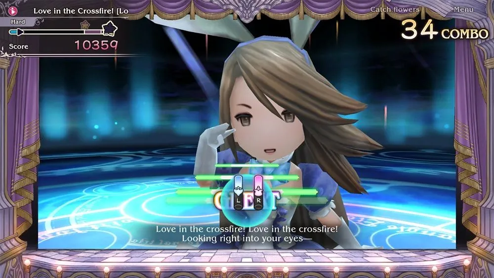 Cảnh chơi minigame bay khinh khí cầu của Ringabel trong Bravely Default Flying Fairy HD Remaster trên Switch 2