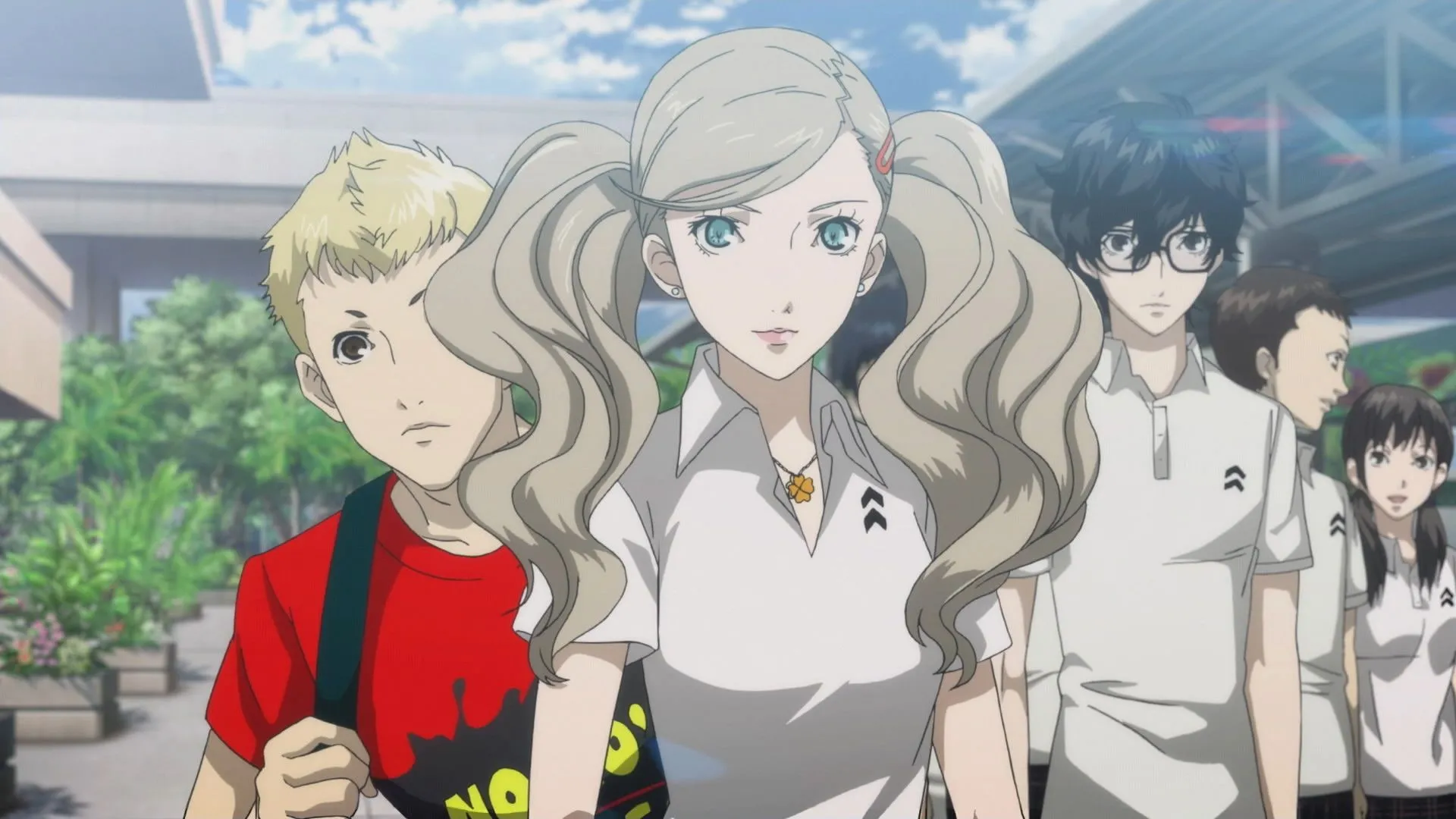 Cảnh Joker, nhân vật chính của Persona 5 Royal, trong môi trường khám phá dungeon, minh họa yếu tố thám hiểm và giải đố trong Mementos hoặc các Palace.