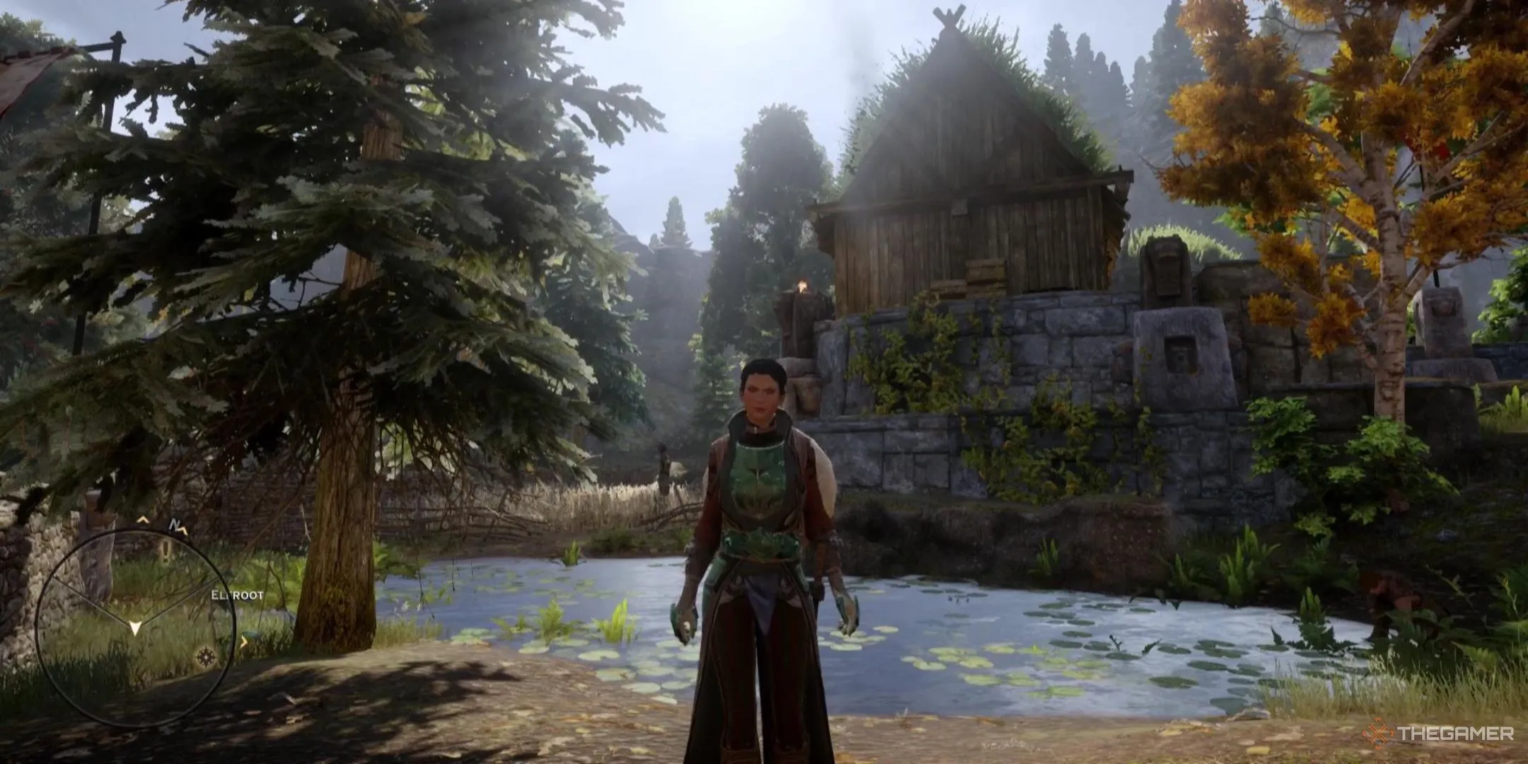 Cassandra trong Dragon Age: Inquisition thực hiện nhiệm vụ thu thập vật phẩm