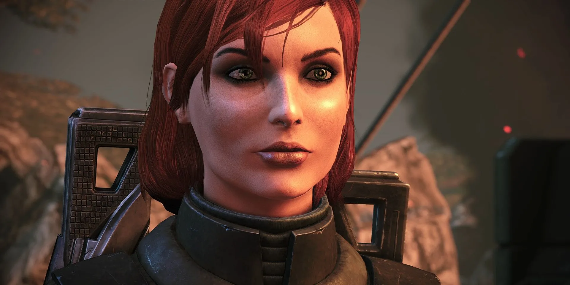 Commander Shepard nữ trong tựa game Mass Effect phiên bản Legendary Edition.