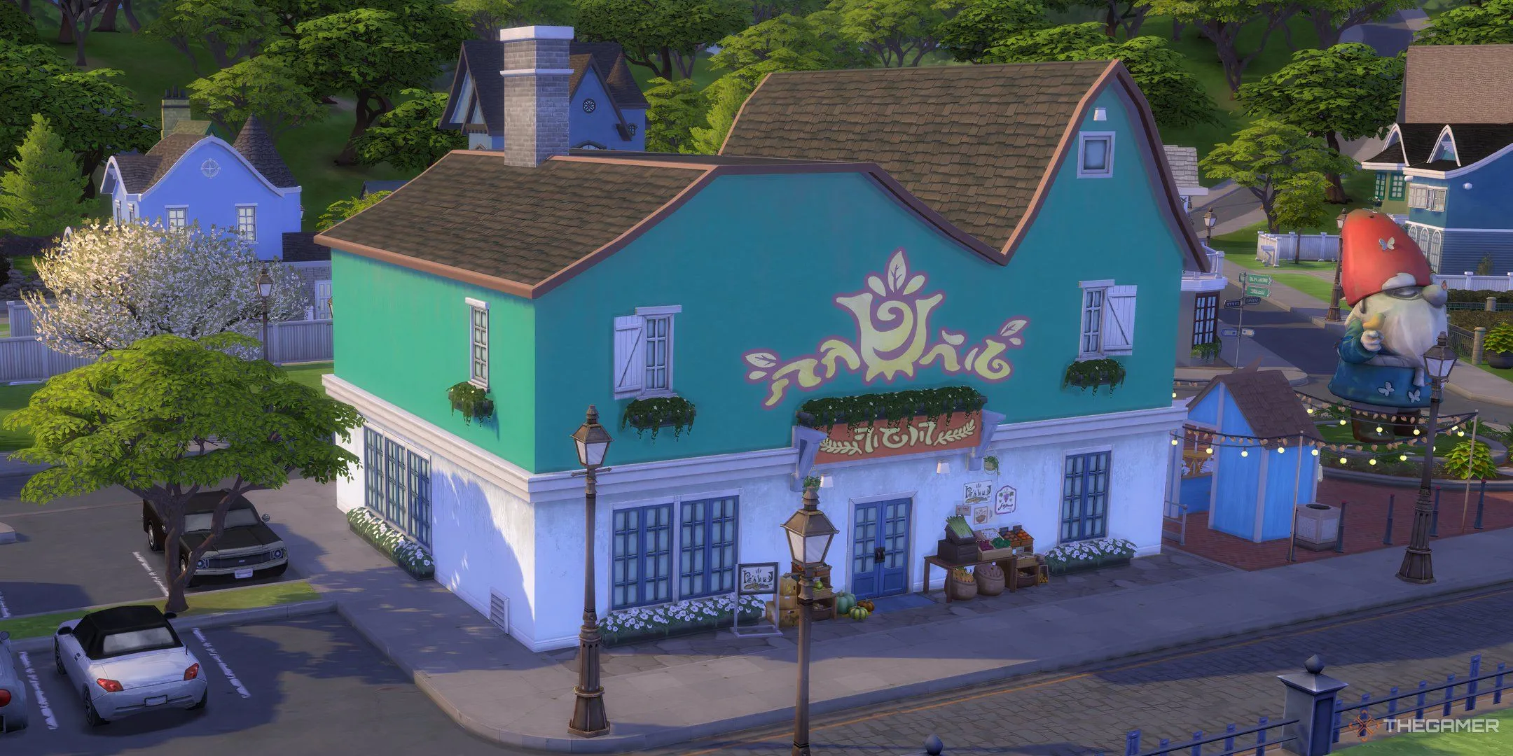 Cửa hàng tạp hóa bí ẩn ở Coast of Adhmor, thế giới Innisgreen trong The Sims 4.
