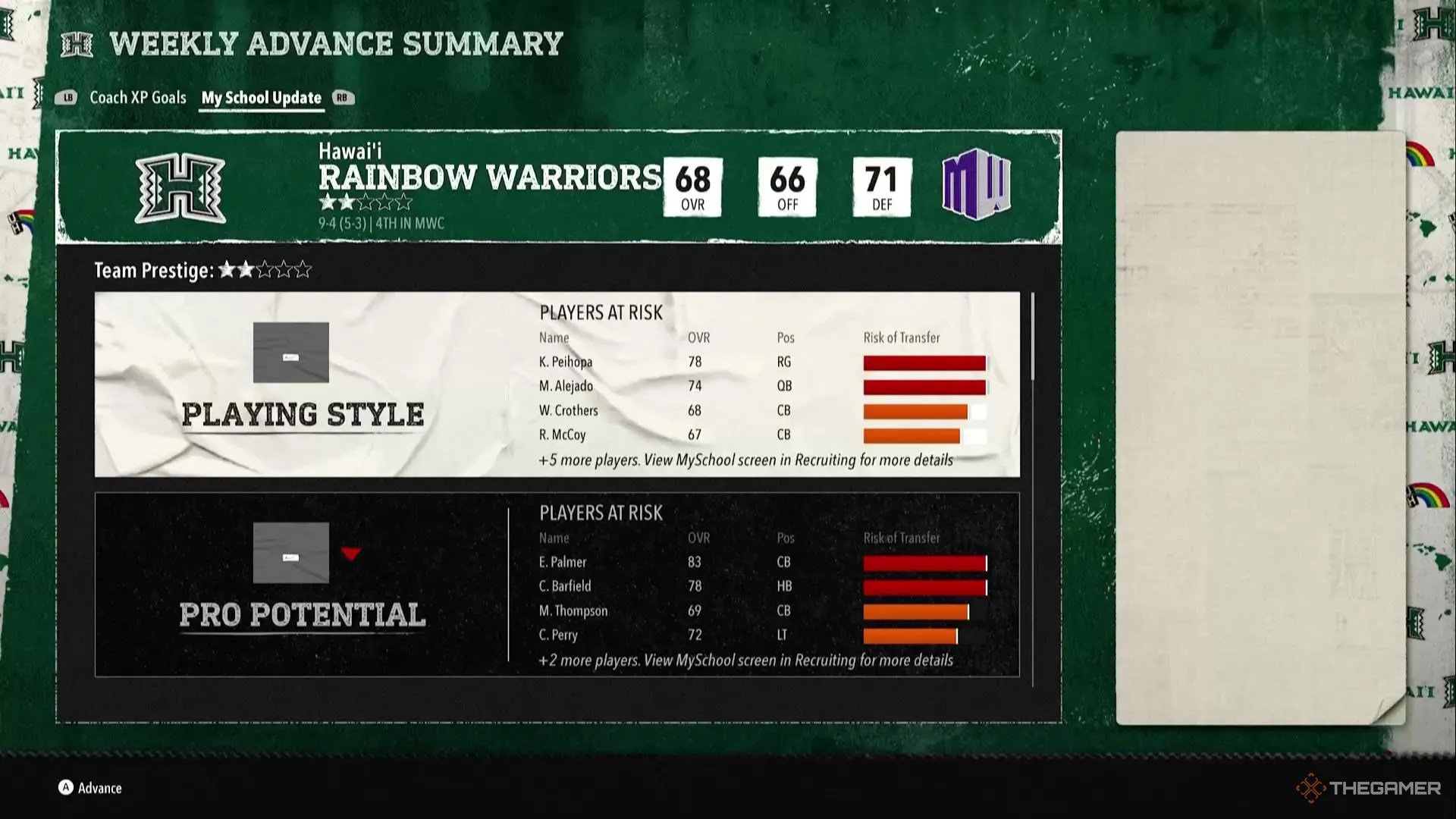 Đội bóng Hawaii tăng hạng sao trong College Football 26 Dynasty Mode
