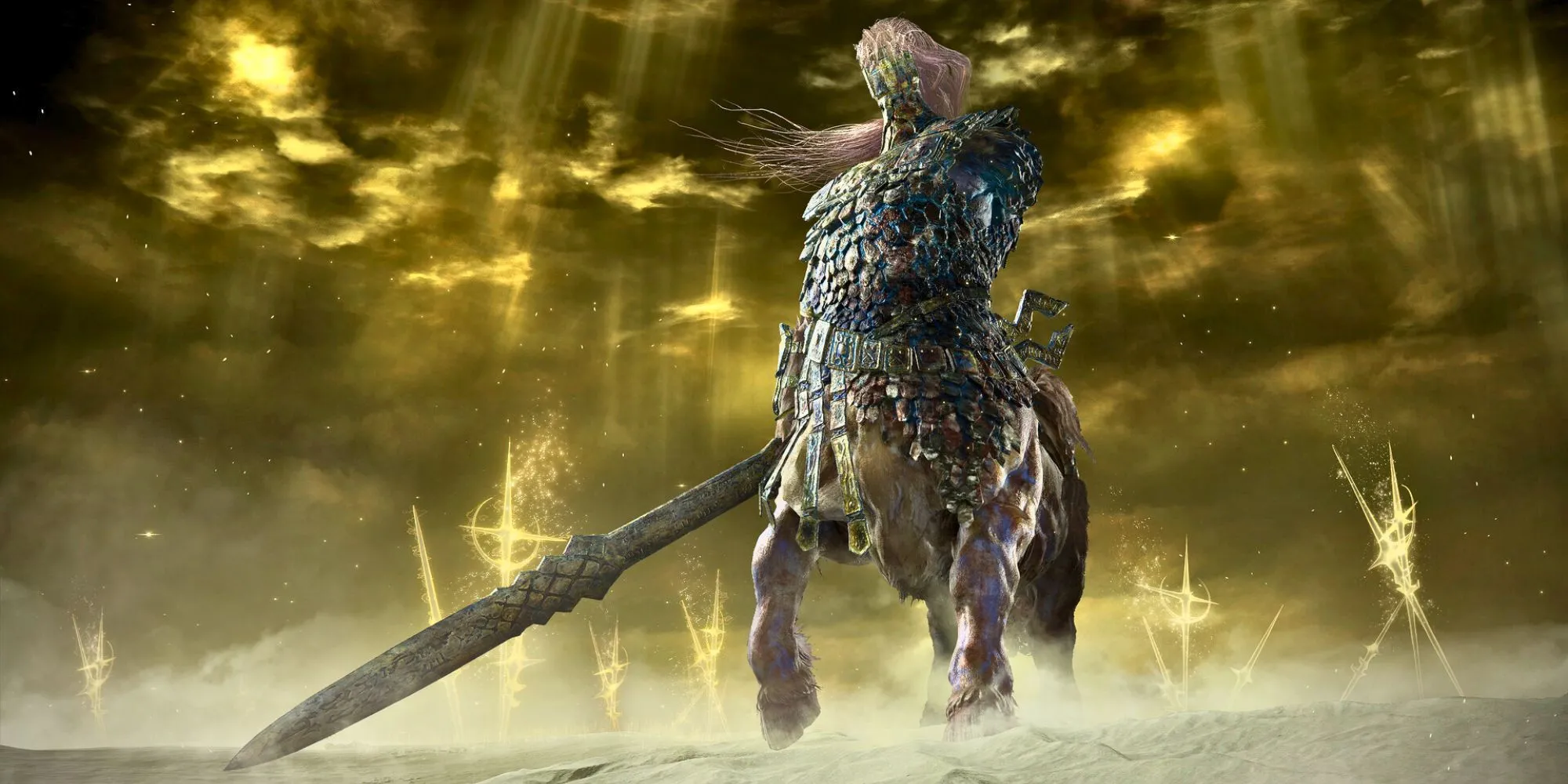 Fulghor, Champion of Nightglow, kỵ sĩ Nightlord nhanh nhẹn gây ra các đòn tấn công cận chiến và AoE trong Elden Ring Nightreign.