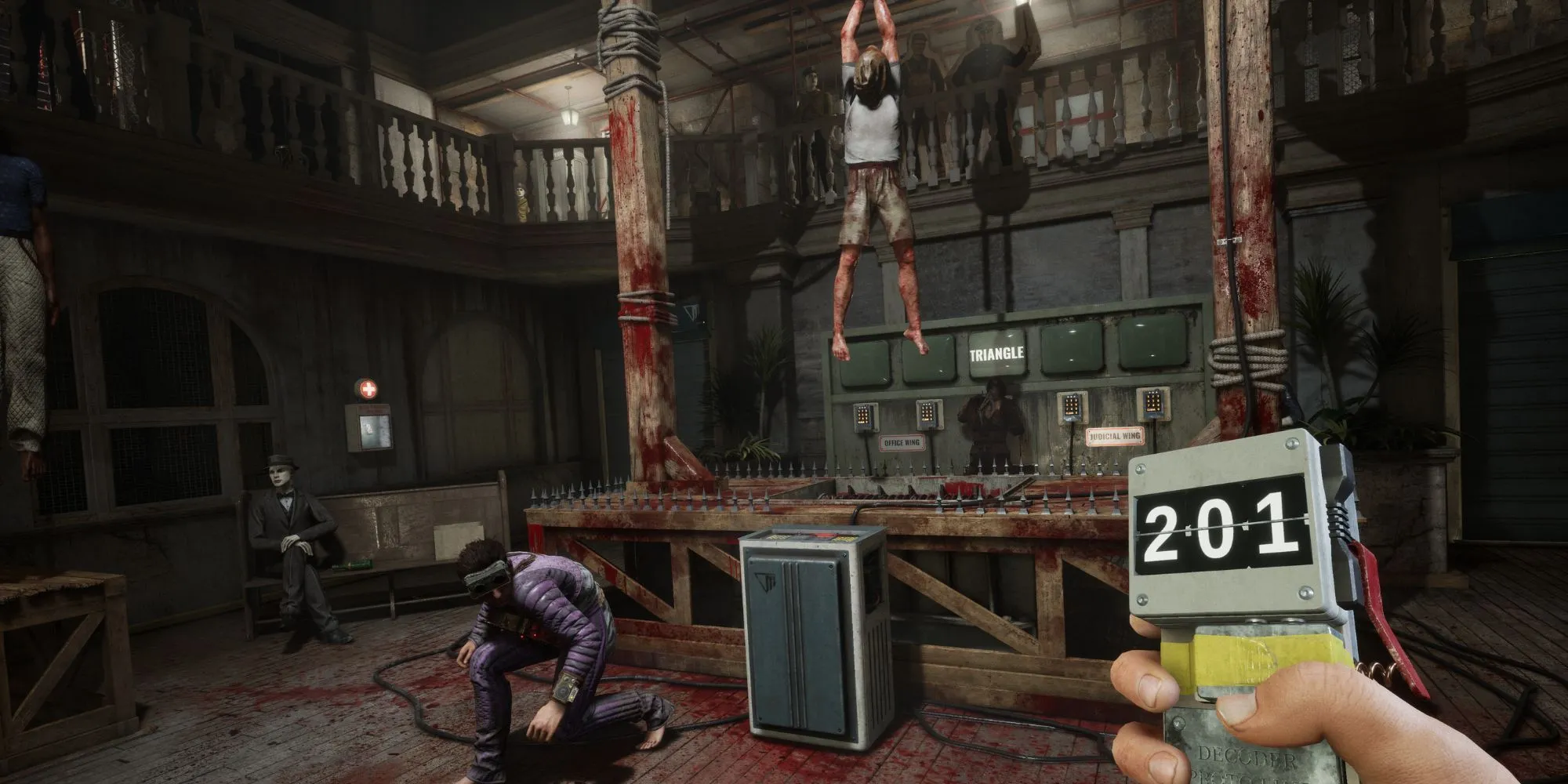 Giao diện hệ thống Rebirth 2.0 trong The Outlast Trials, cho phép người chơi tái sinh với những thử thách mới đầy kịch tính.