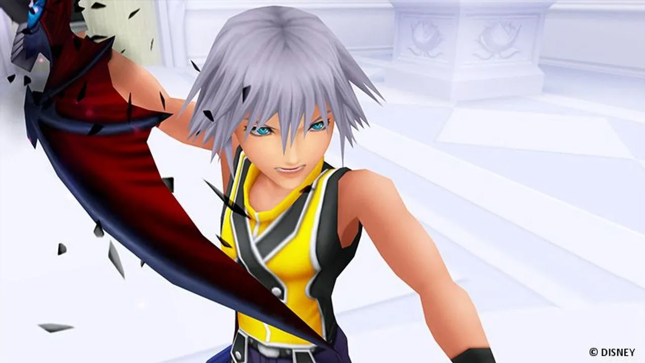 Giao diện menu và các chỉ số chiến đấu trong Kingdom Hearts, thể hiện chiều sâu của hệ thống RPG và các tùy chỉnh nhân vật.