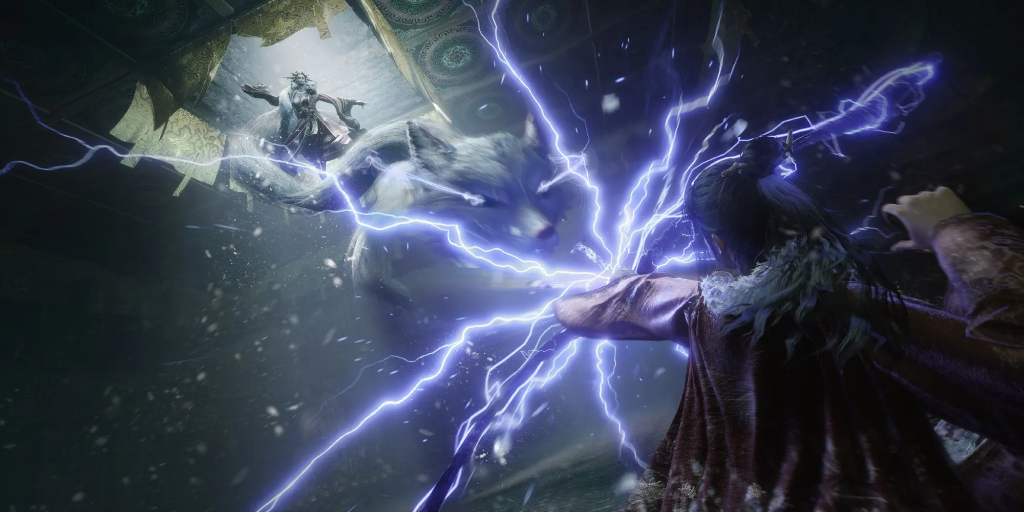 Hình ảnh chú cáo linh thiêng trong thế giới Wuchang: Fallen Feathers, tượng trưng cho những bí ẩn đồ họa game