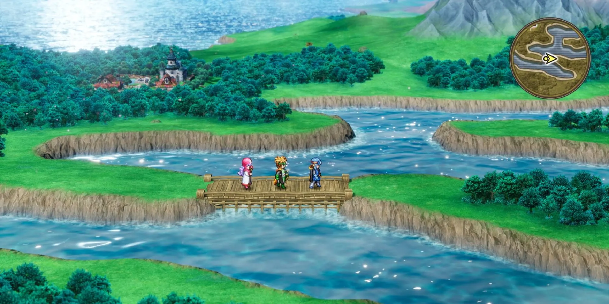 Hình ảnh phong cách đồ họa HD-2D tuyệt đẹp từ Dragon Quest 1 & 2 Remake