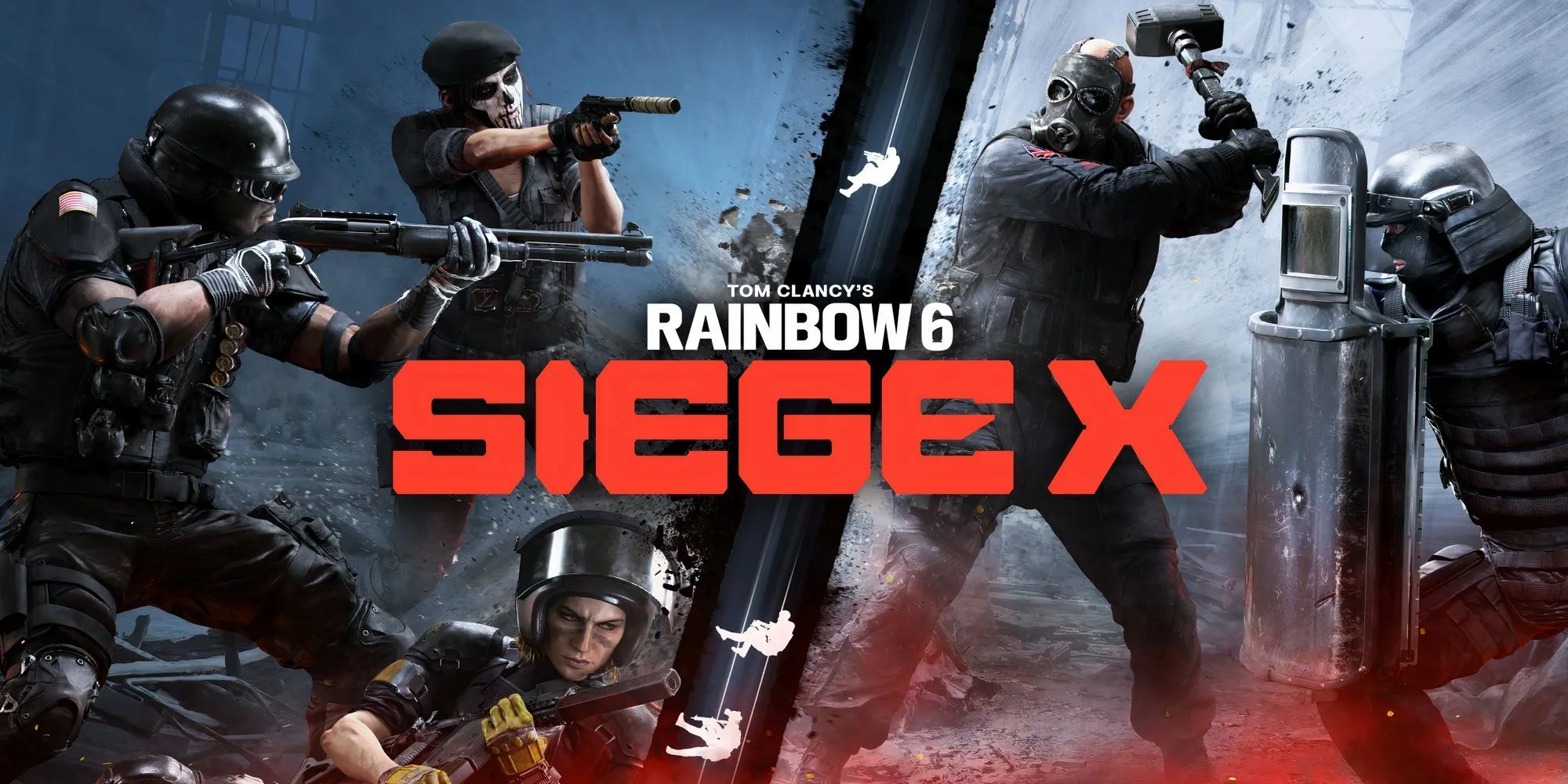 Hình ảnh tổng quan về thế giới tương lai của Rainbow Six Siege X, đặt ra câu hỏi về chiến lược phát triển dài hạn trên các nền tảng khác nhau.