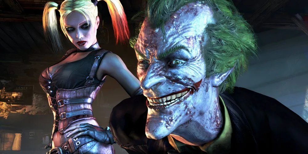 Joker và Harley Quinn trong Batman Arkham City, tựa game với cốt truyện Joker đầy bất ngờ