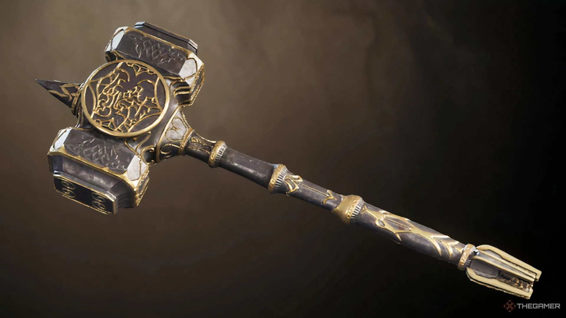 Mô tả Búa chiến Ebony trong The Elder Scrolls IV Oblivion Remastered, liên quan build Stealth Smash.