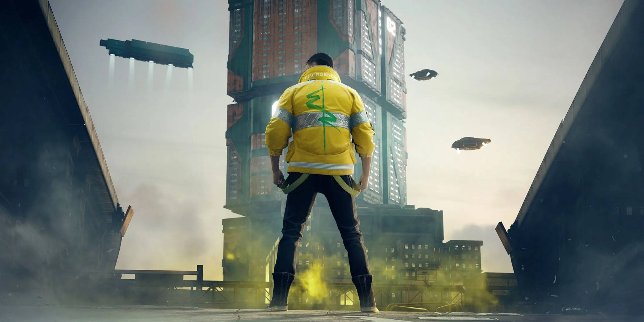 Một góc Night City, thành phố tương lai đầy rẫy công nghệ và tội phạm trong Cyberpunk 2077, tựa game của CD Projekt Red.