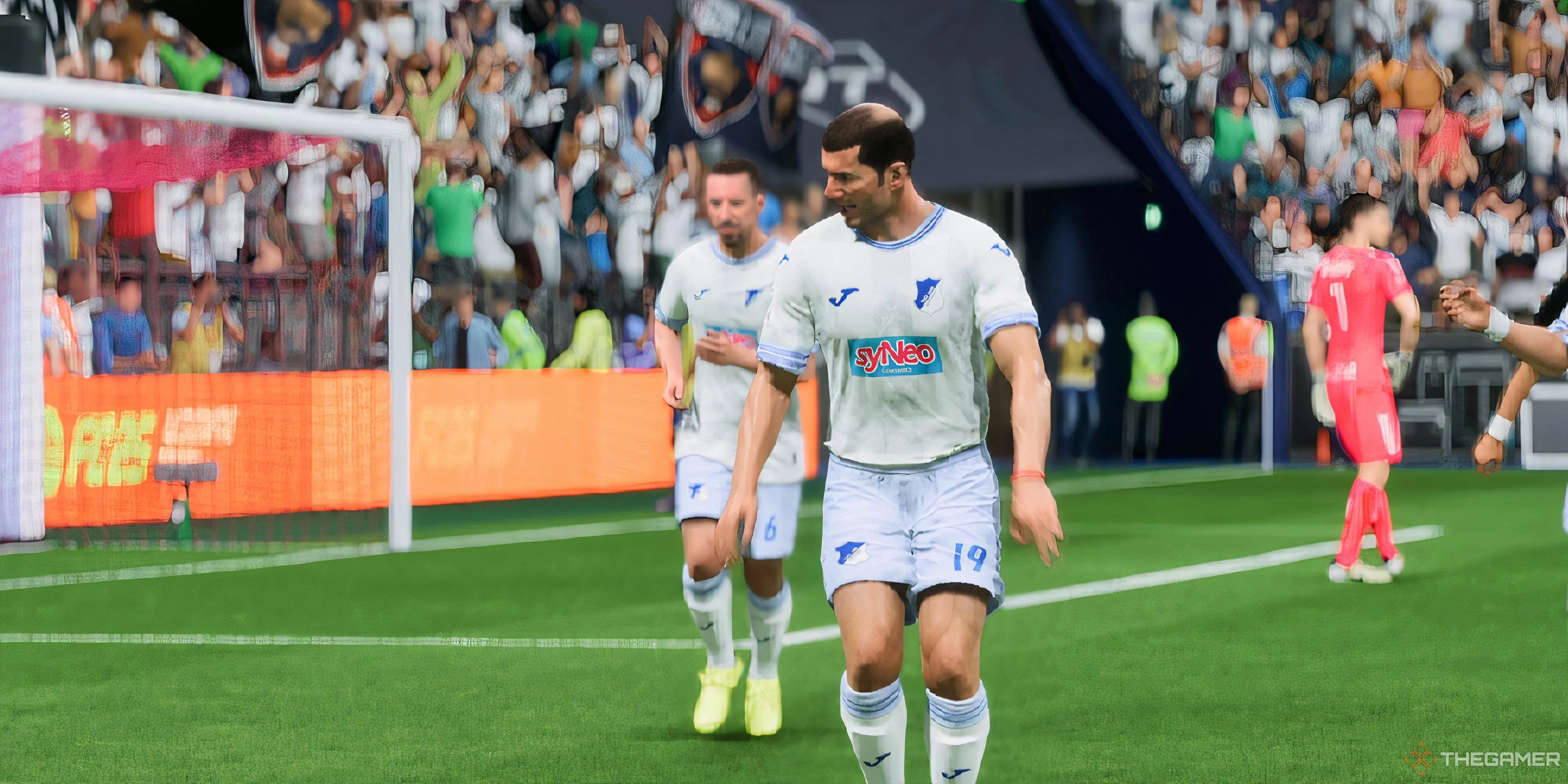 Một người chơi đang ăn mừng sau khi ghi bàn trong EA Sports FC 25, trong khi đối thủ có thể đã &quot;rage quit&quot;.