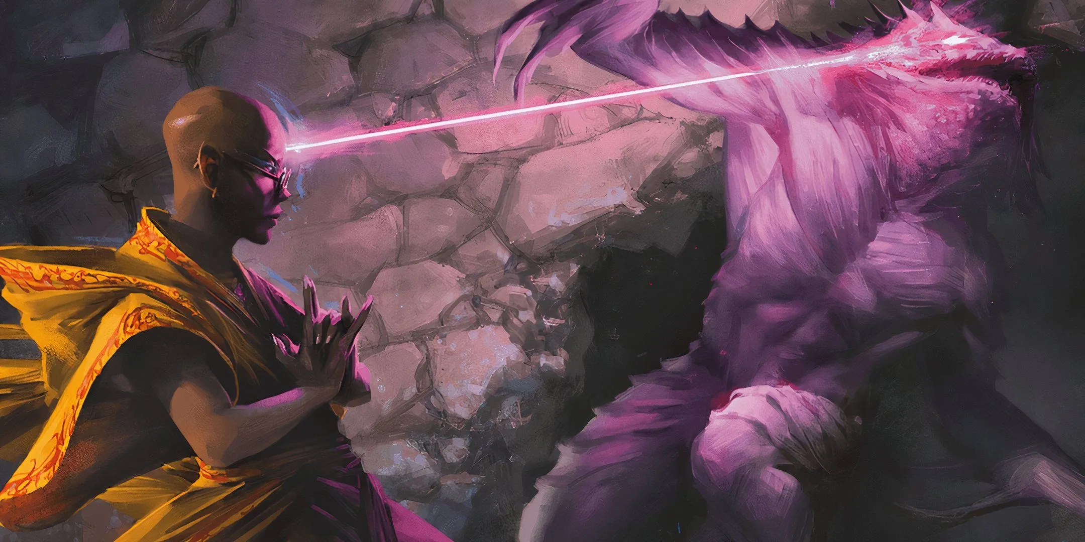 Một pháp sư đang niệm phép Mind Sliver tấn công kẻ thù trong Dungeons &amp; Dragons, minh họa cho các phép thuật và kỹ năng đơn giản trong trận chiến