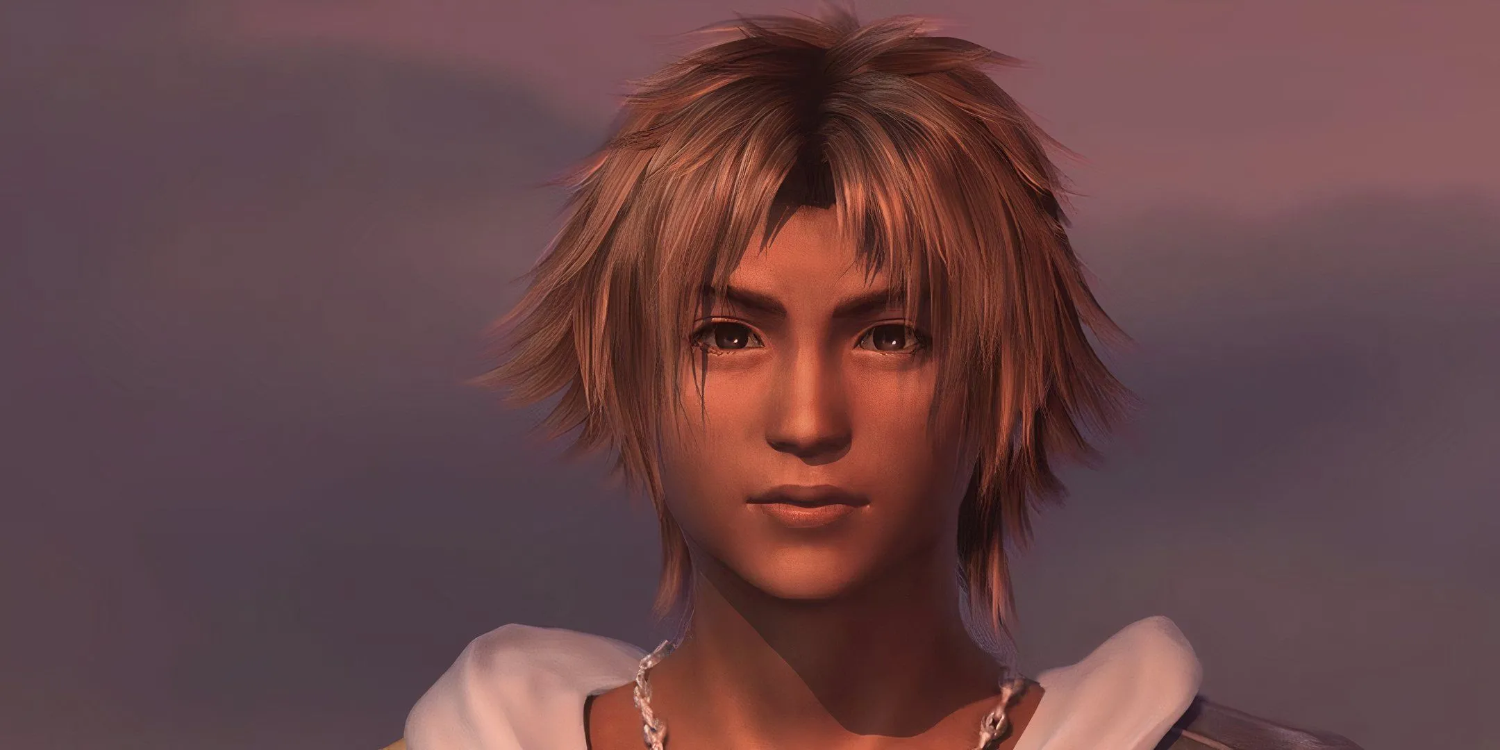 Ngôi sao Blitzball Tidus với nụ cười rạng rỡ trong Final Fantasy X.