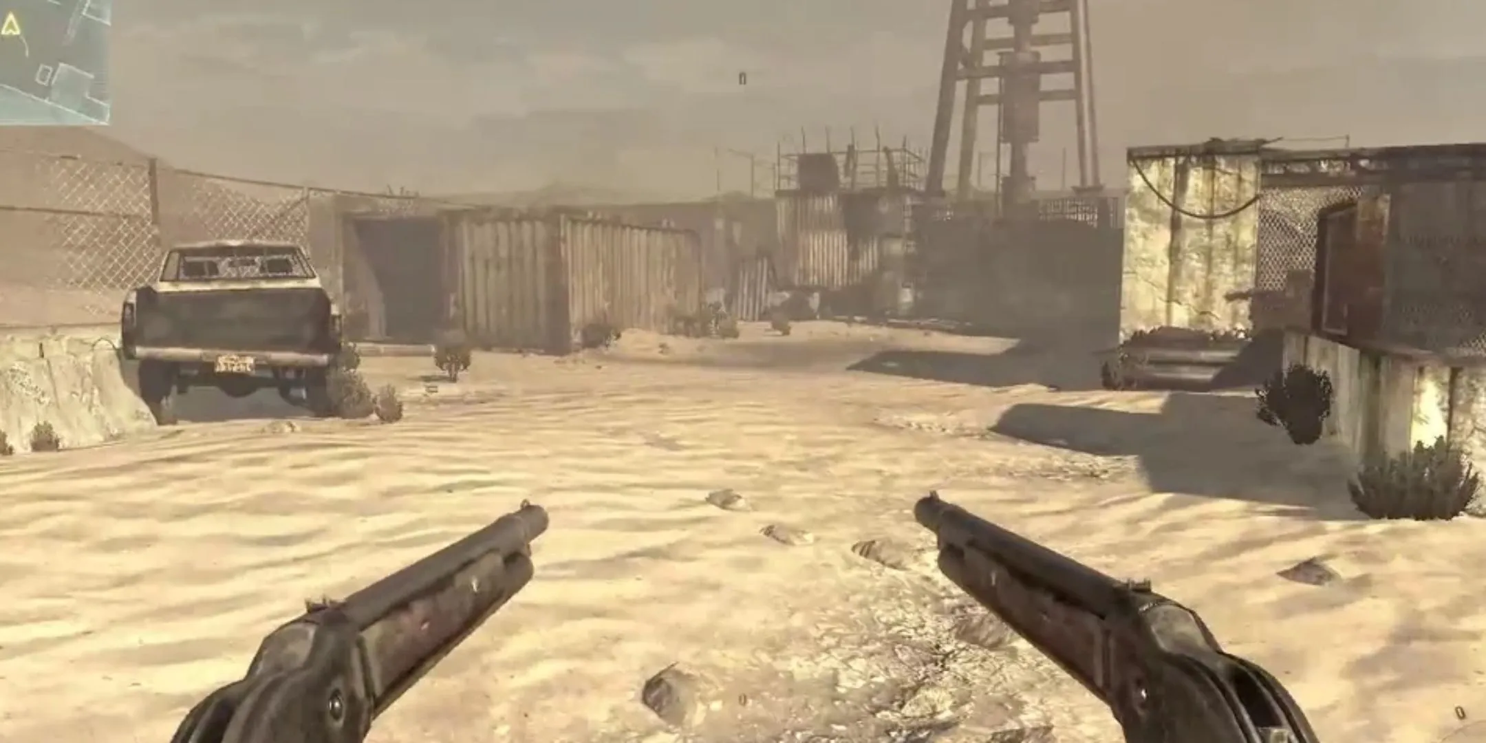Người chơi cầm hai khẩu Model 1887 trong Call of Duty Modern Warfare 2, thể hiện sự lạm dụng vũ khí OP.