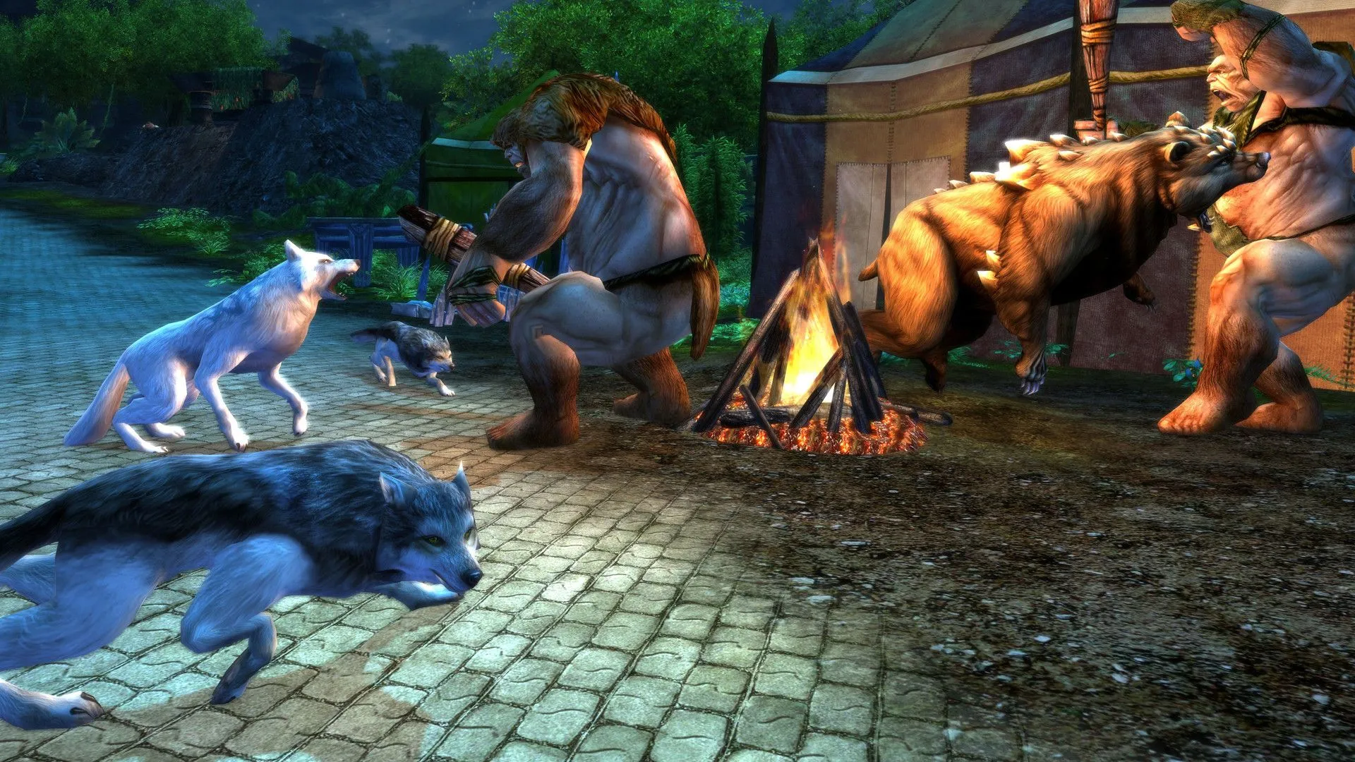 Nhân vật đang khám phá một khu vực huyền bí trong Dungeons and Dragons Online, thể hiện thế giới rộng lớn.