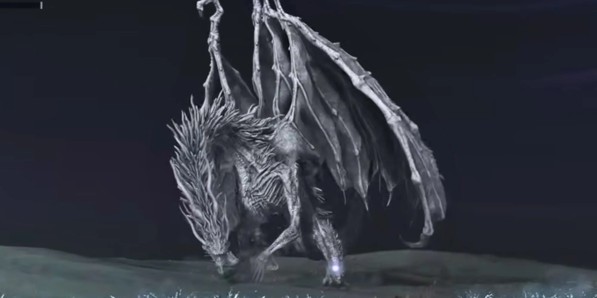 Rồng băng Caligo, Miasma of Night, trong Elden Ring Nightreign, một trong những trùm nguy hiểm nhất với khả năng gây Frostbite.