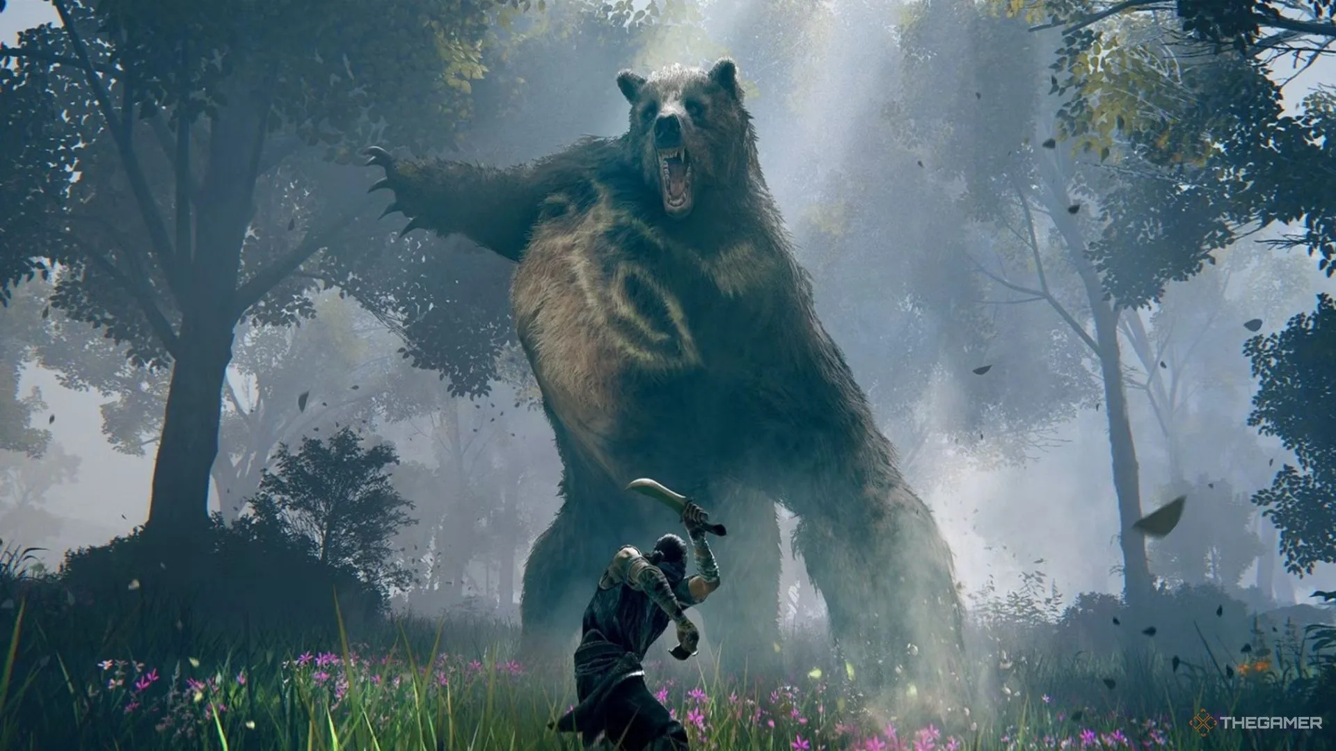 Runebear, một trong những kẻ thù nguy hiểm nhất ở The Lands Between trong Elden Ring.