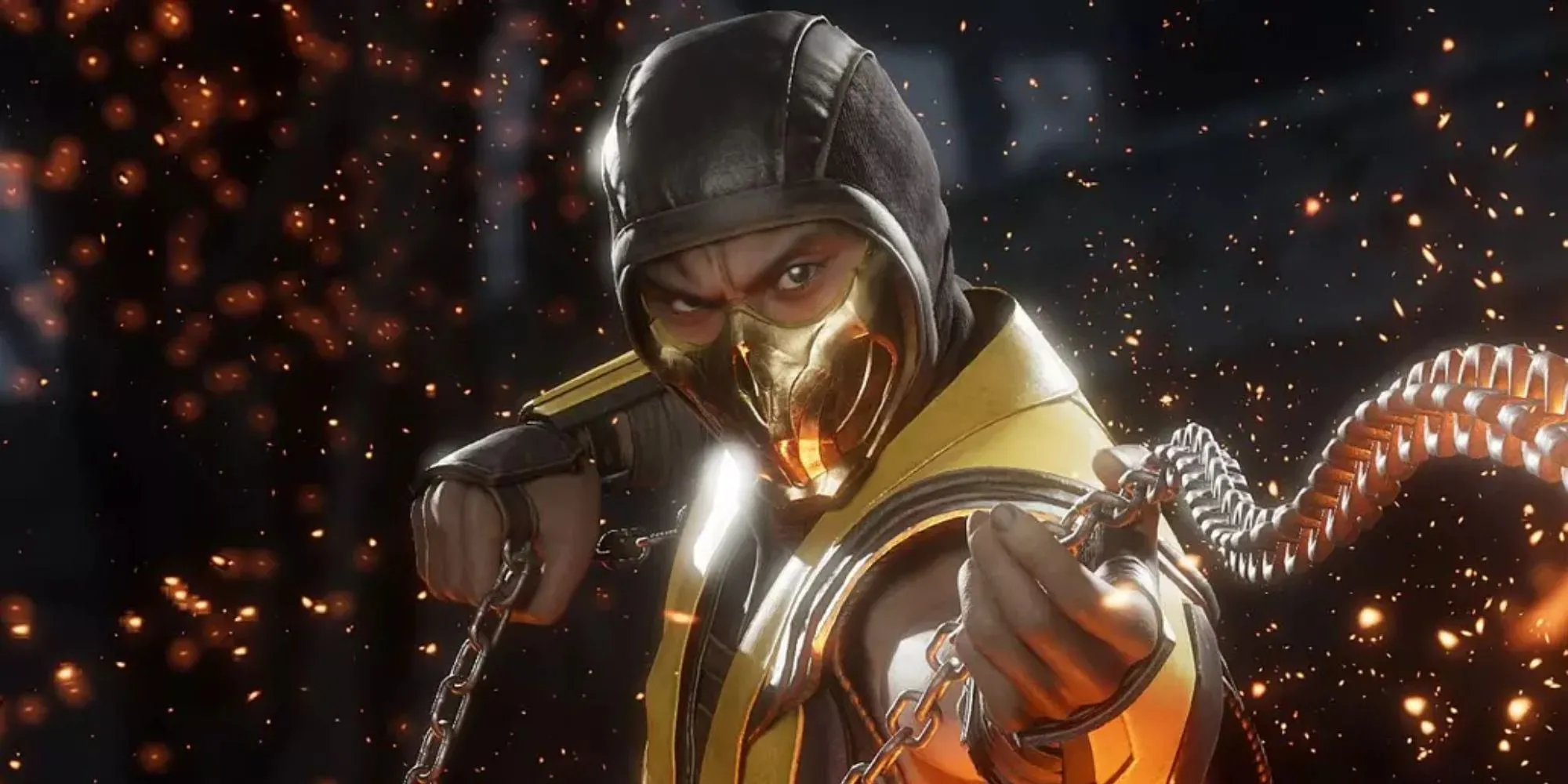 Scorpion sẵn sàng hành động trong tựa game đối kháng Mortal Kombat 11.