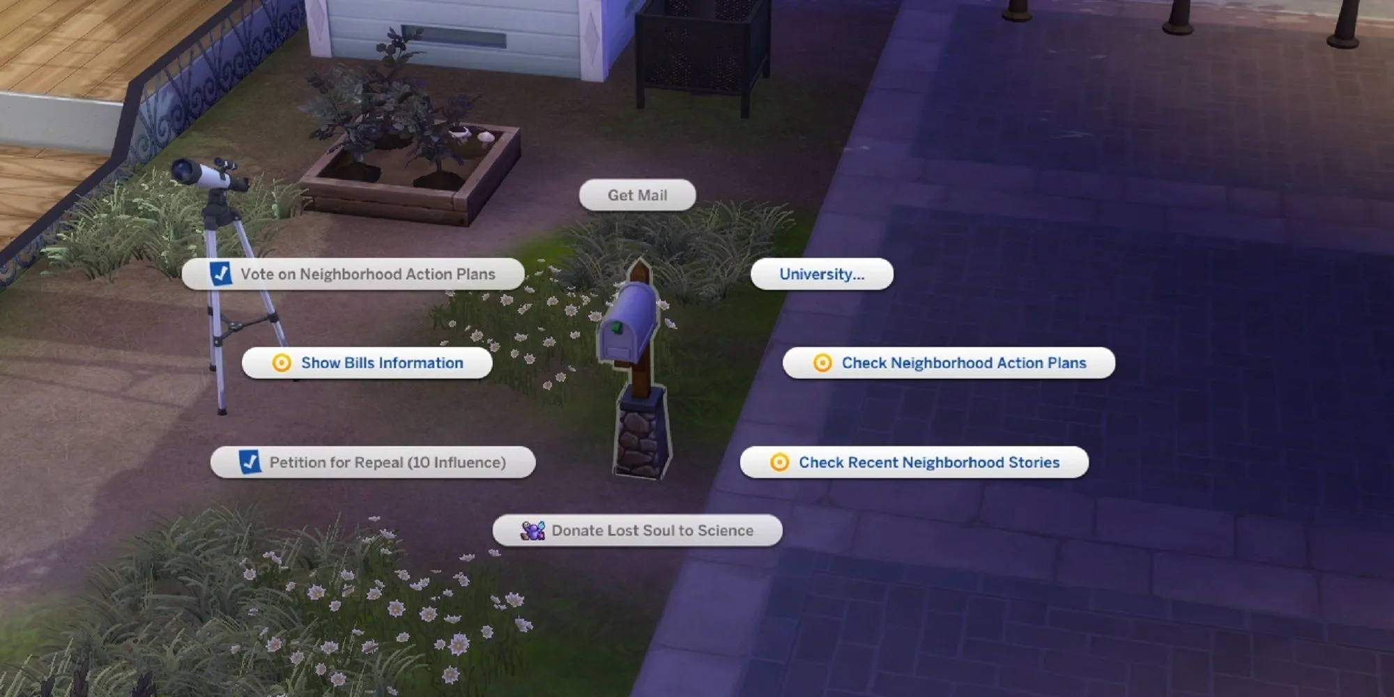 Sims 4: Hộp thư dùng để thanh toán hóa đơn và nhận thư