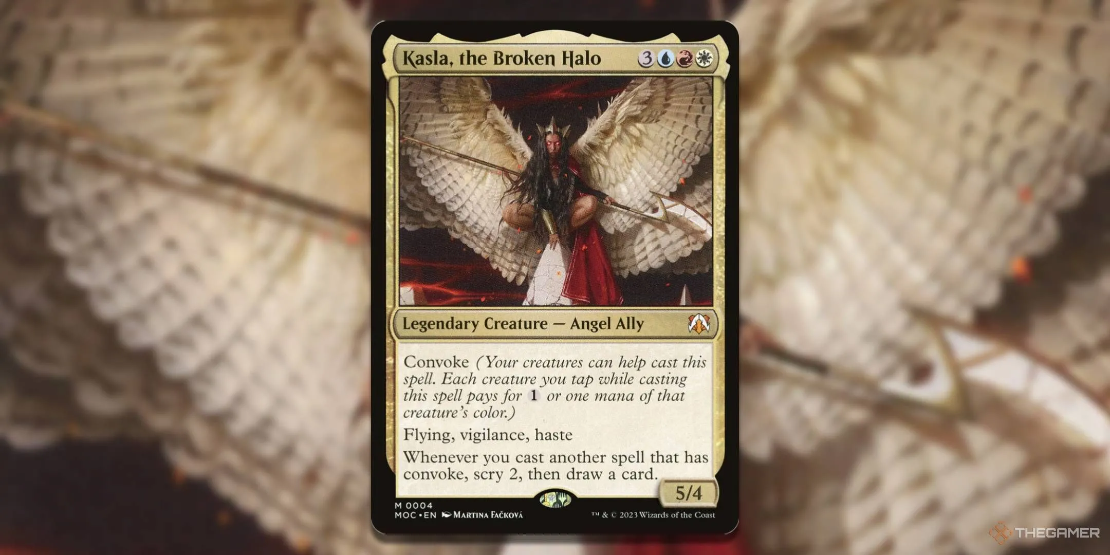 Thẻ bài Kasla, The Broken Halo trong Magic: The Gathering, Commander của bộ Divine Convocation.