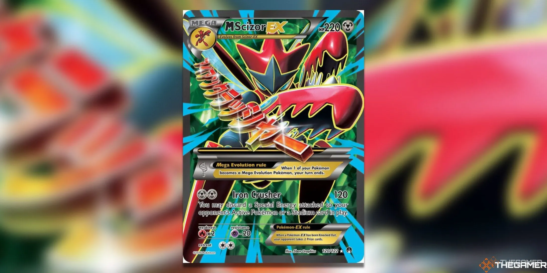 Thẻ bài M Scizor EX Full Art từ bộ XY BREAKpoint trong Pokémon TCG