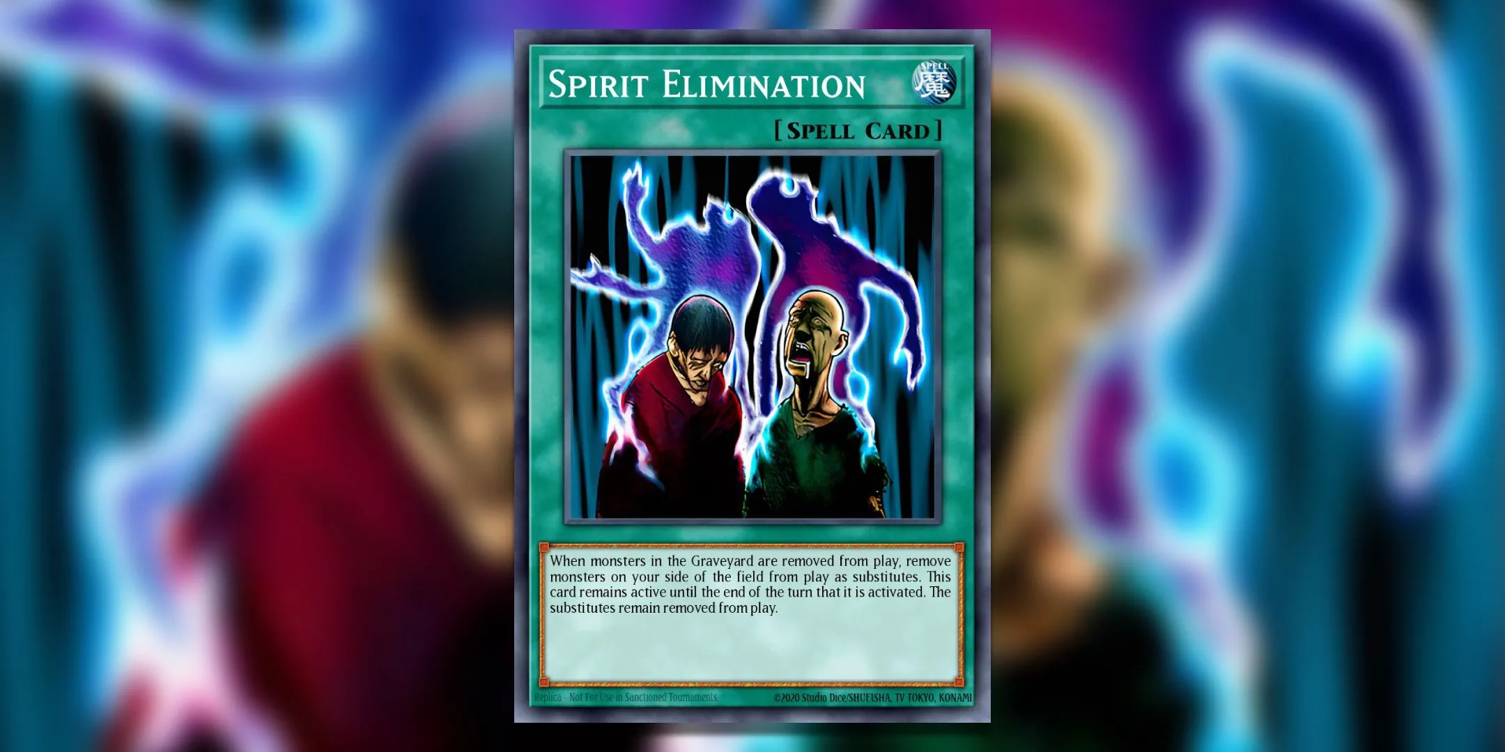 Thẻ bài Spirit Elimination từ Yu-Gi-Oh! TCG với cách diễn đạt gây tranh cãi