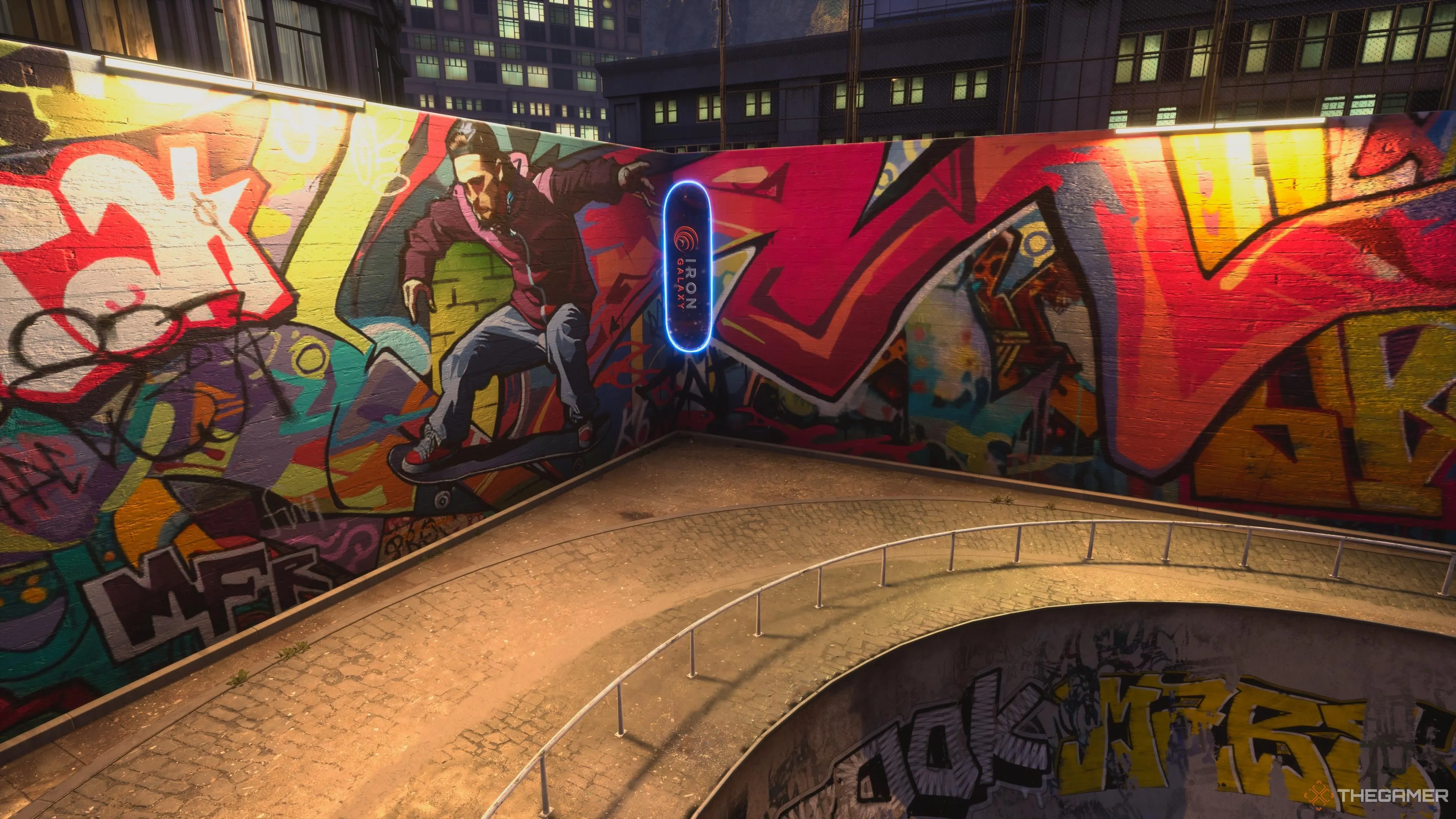 Tony Hawk's Pro Skater 3+4 với bối cảnh thành phố Rio de Janeiro sôi động, người chơi thực hiện các động tác trượt ván kỹ thuật