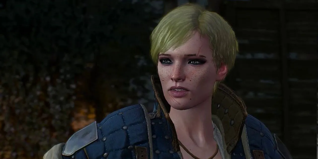 Ves trong The Witcher 3, minh họa nhân vật cần bảo vệ trong nhiệm vụ phòng thủ
