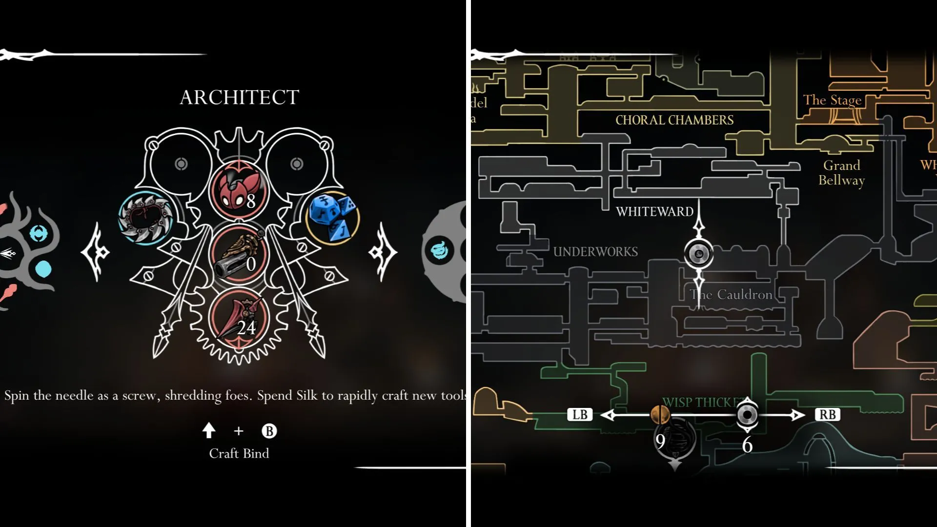 Architect Crest biến vũ khí của Hornet thành mũi khoan, tối ưu hóa công cụ