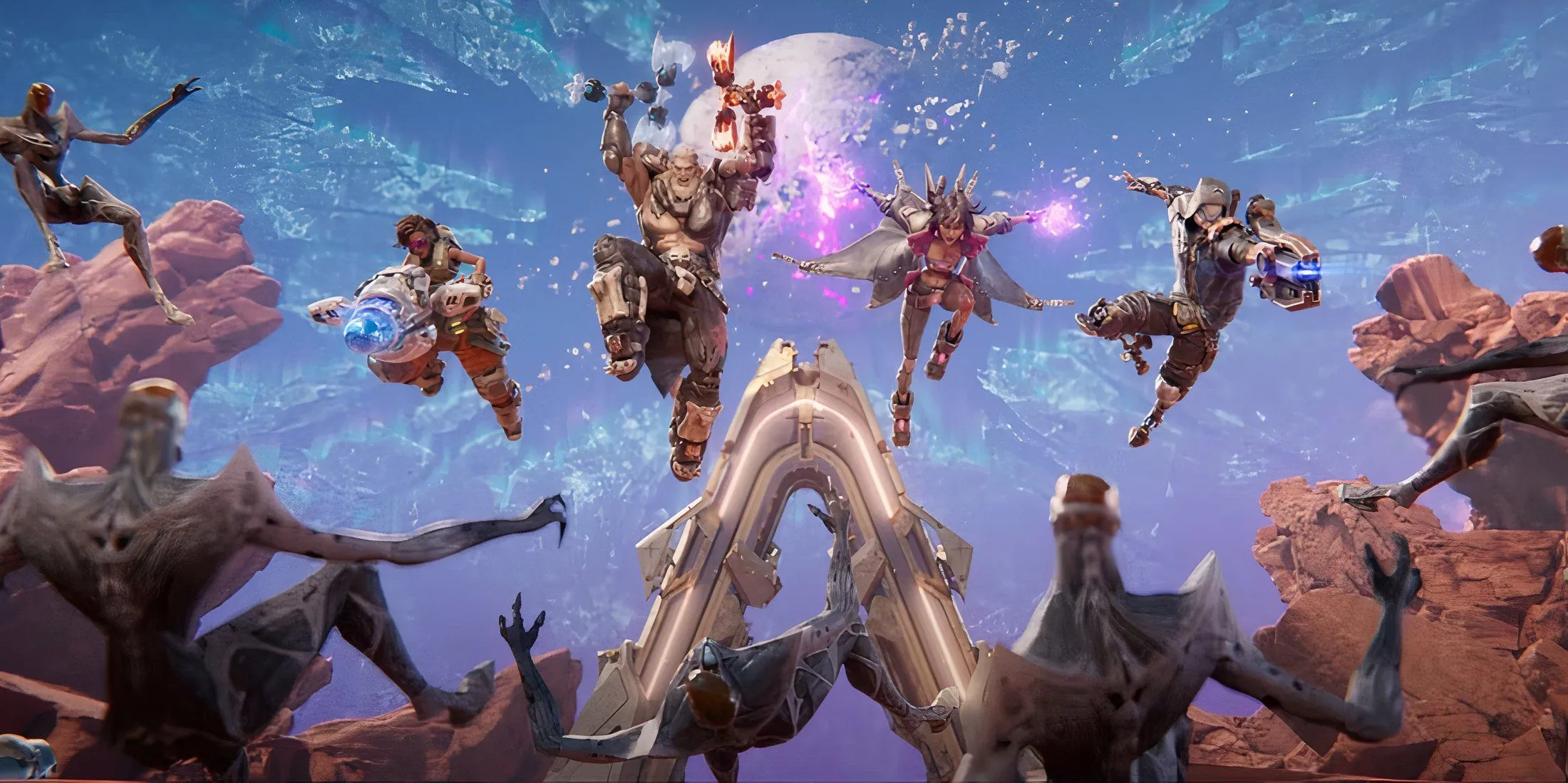 Các Vault Hunter mới của Borderlands 4 cùng lao vào tấn công, biểu tượng cho hy vọng về một kỷ nguyên mới