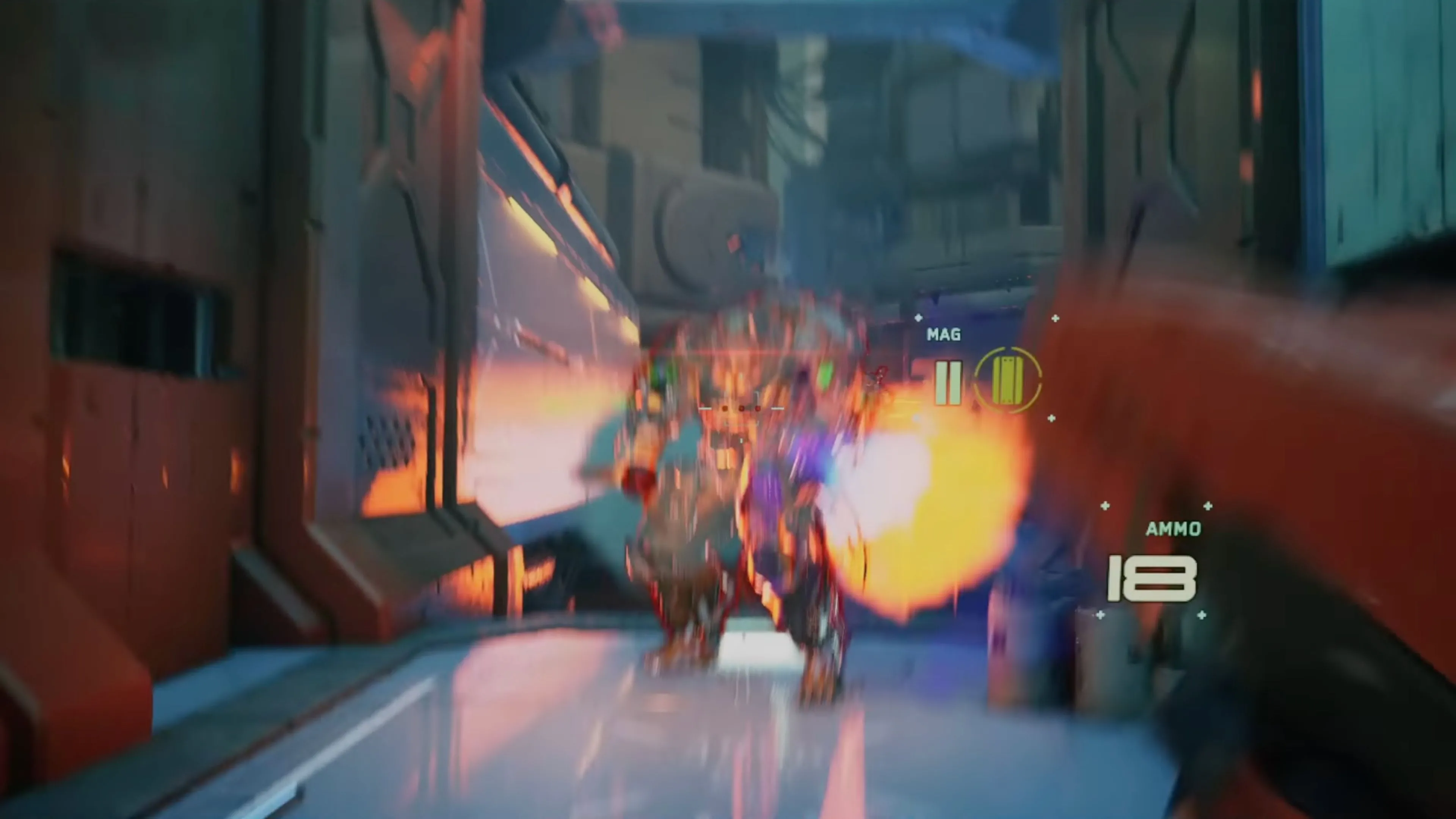 Cảnh quan đô thị tương lai hoang tàn trong Metal Eden, thể hiện phong cách nghệ thuật dystopian và đồ họa Unreal Engine 5