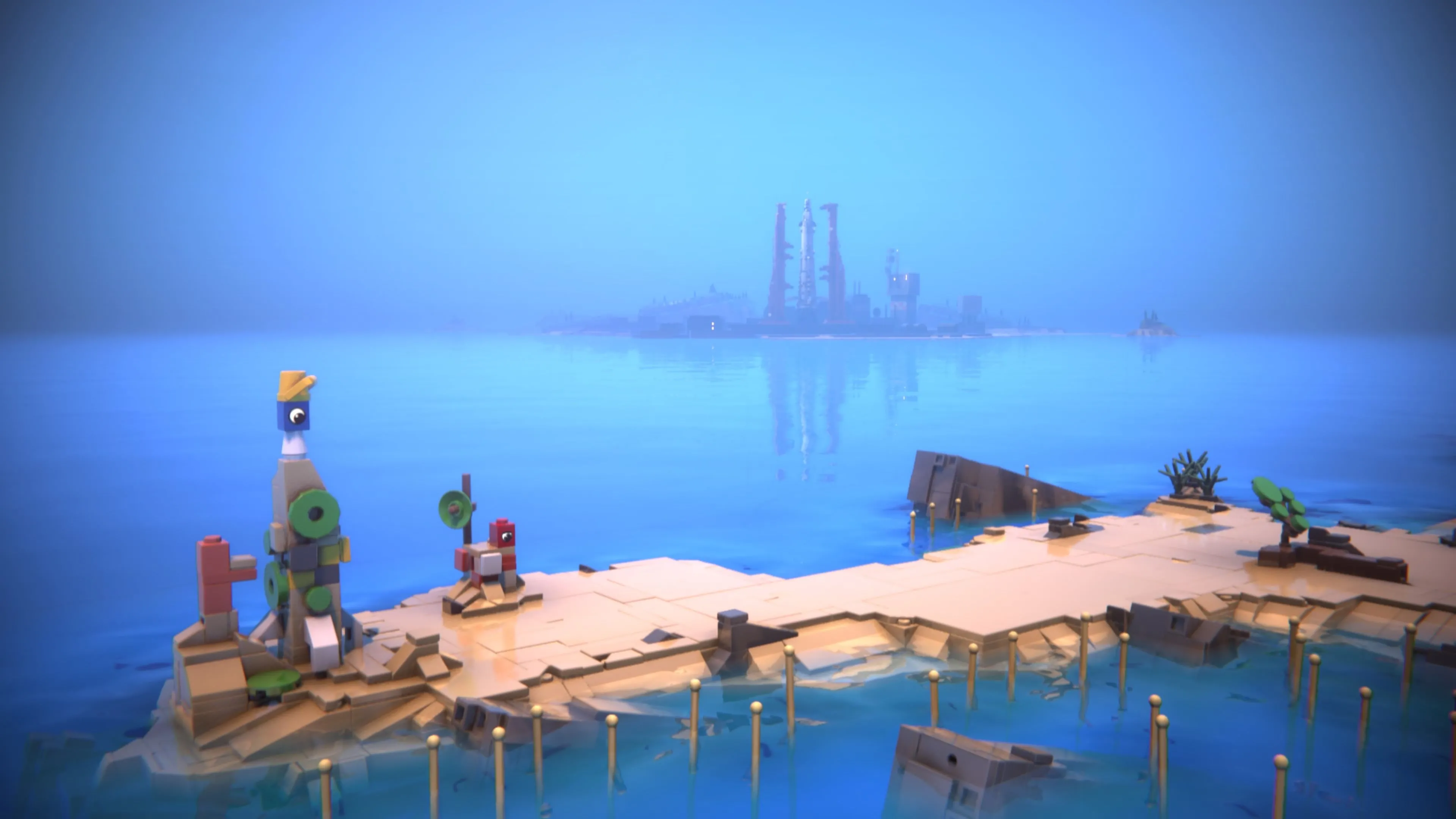 Giao diện gameplay LEGO Voyagers, thể hiện lối chơi platformer co-op